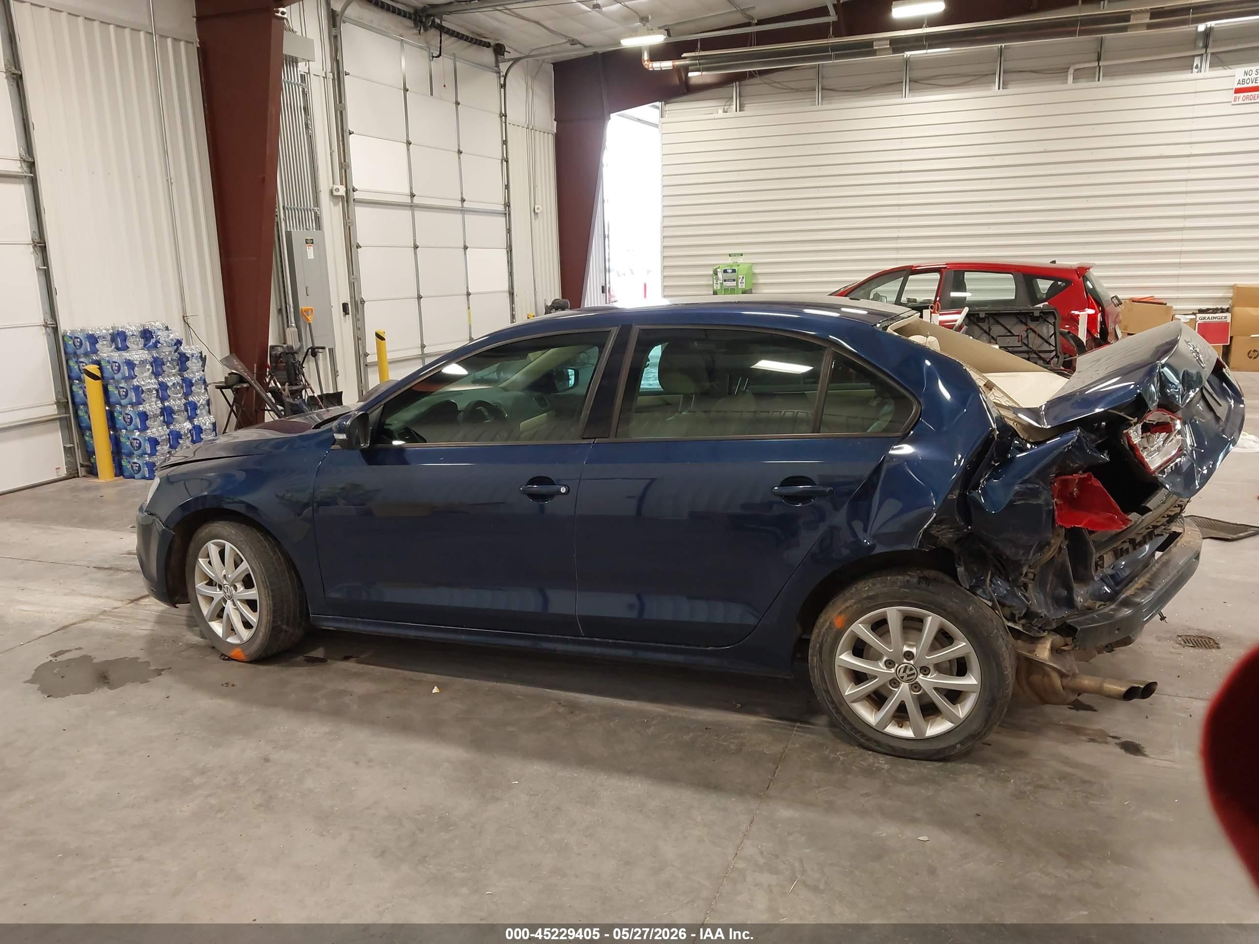 2011 Volkswagen Jetta 2.5l Se Blue vin: 3VWDX7AJ4BM339323