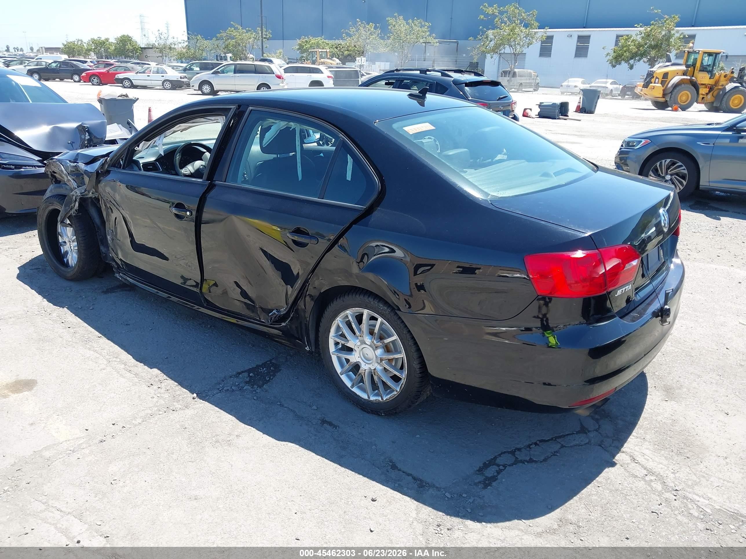 2011 Volkswagen Jetta 2.5l Se Black vin: 3VWDX7AJ4BM368143