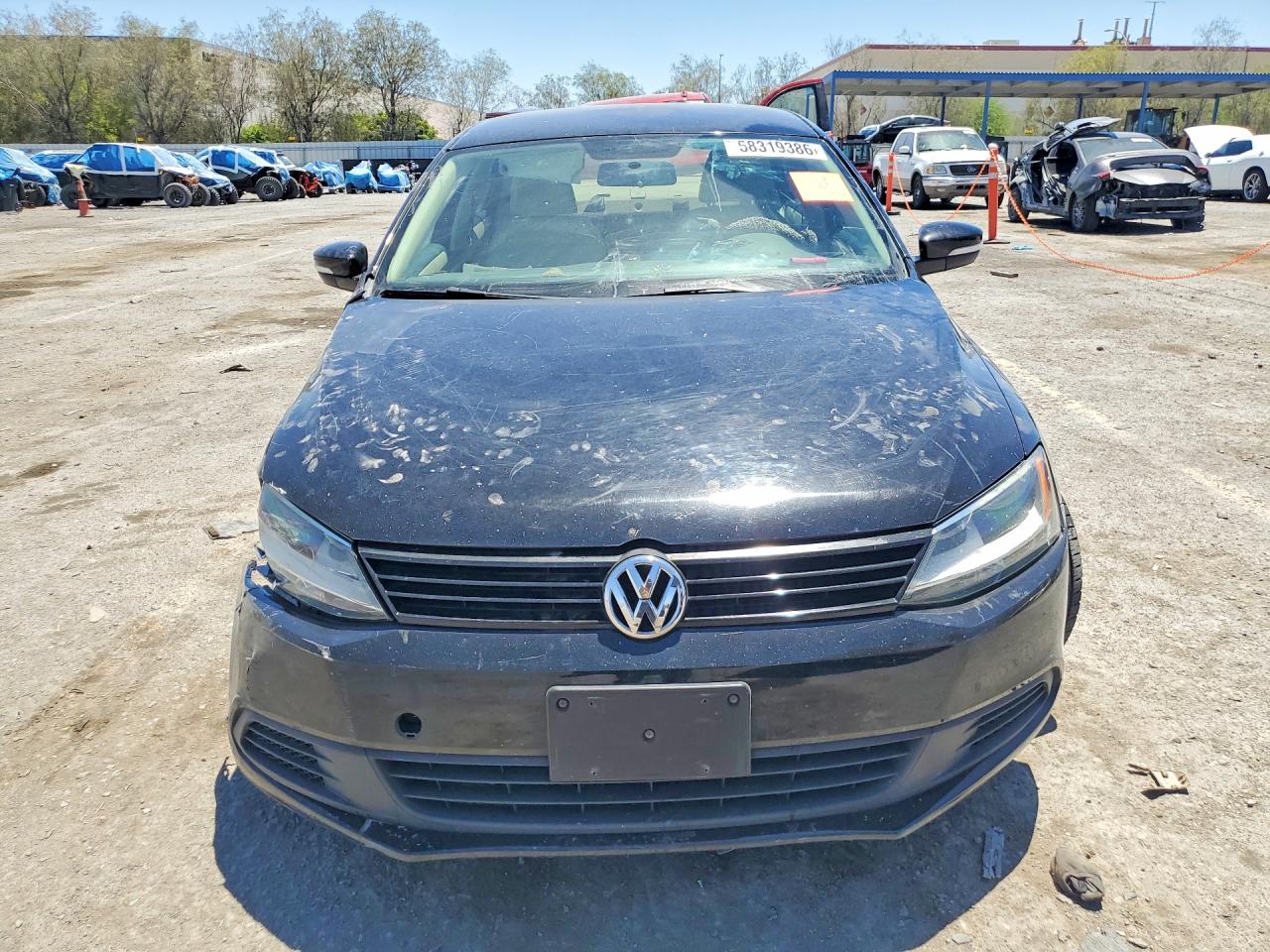 2011 Volkswagen Jetta Se Black vin: 3VWDX7AJ4BM382933