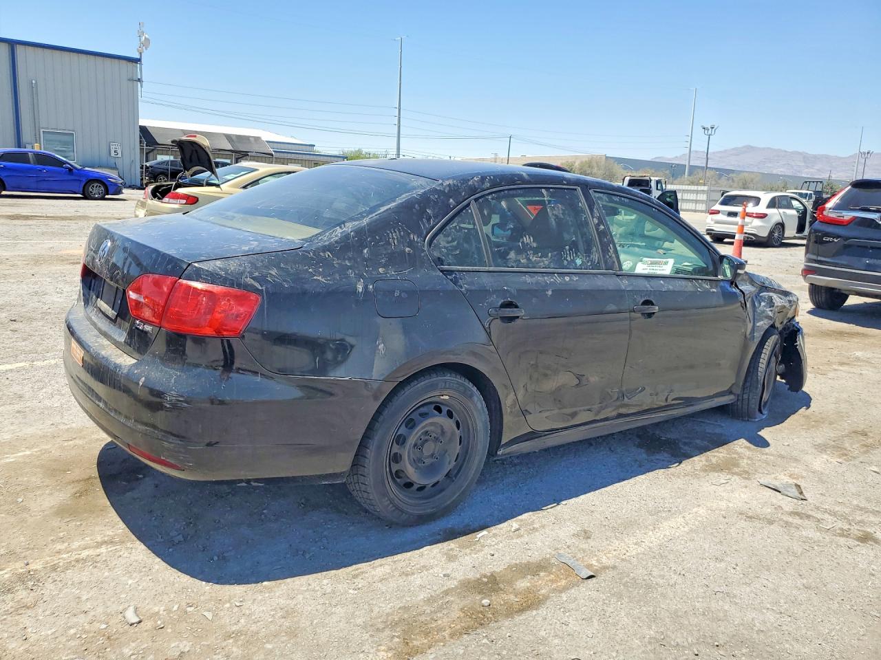 2011 Volkswagen Jetta Se Black vin: 3VWDX7AJ4BM382933