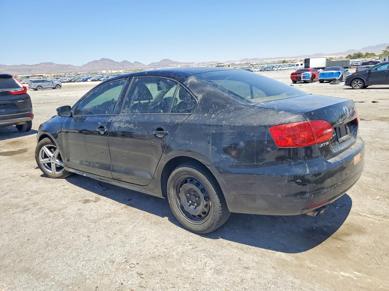 2011 Volkswagen Jetta Se Black vin: 3VWDX7AJ4BM382933