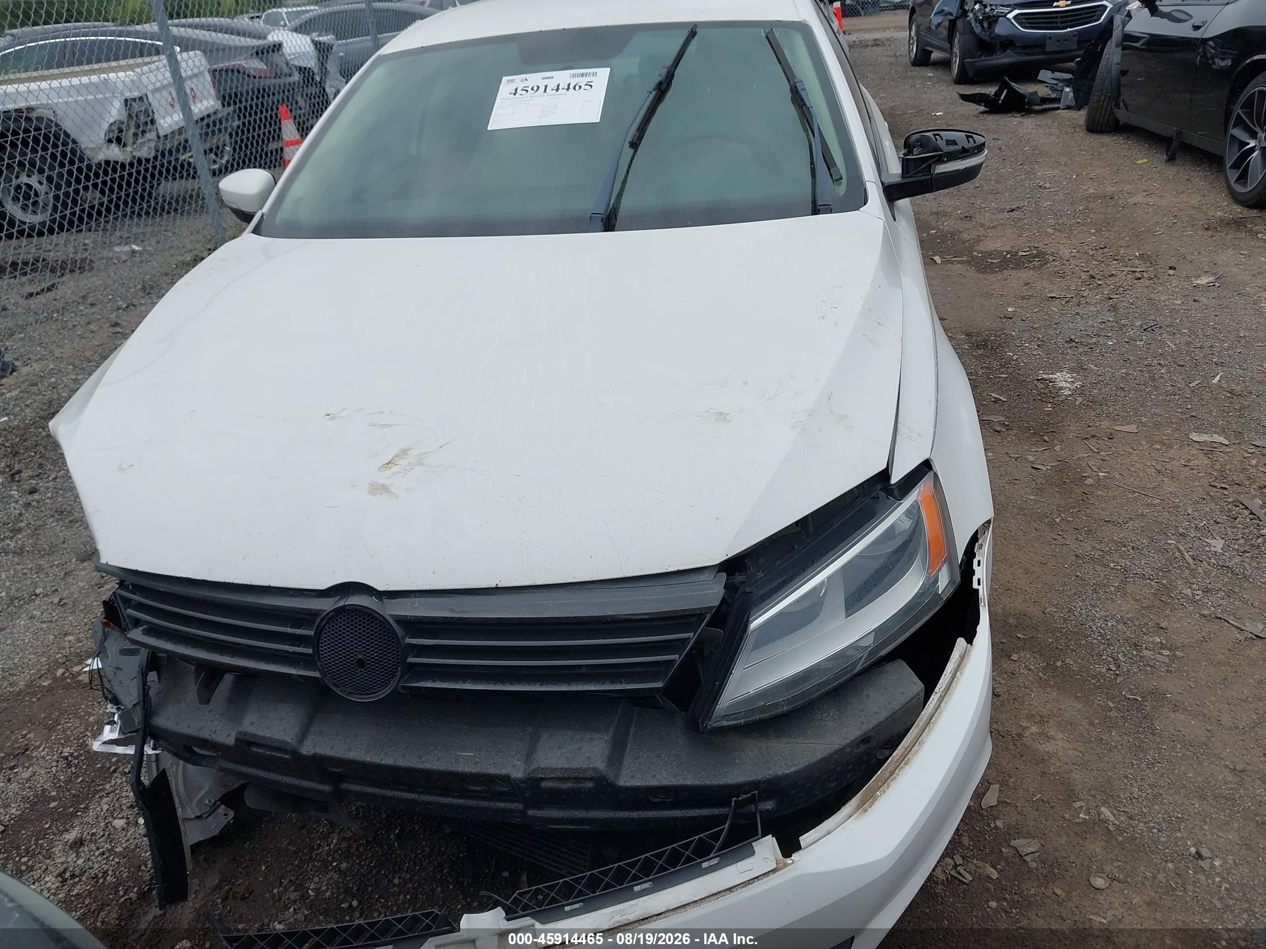 2011 Volkswagen Jetta 2.5l Se White vin: 3VWDX7AJ4BM386593