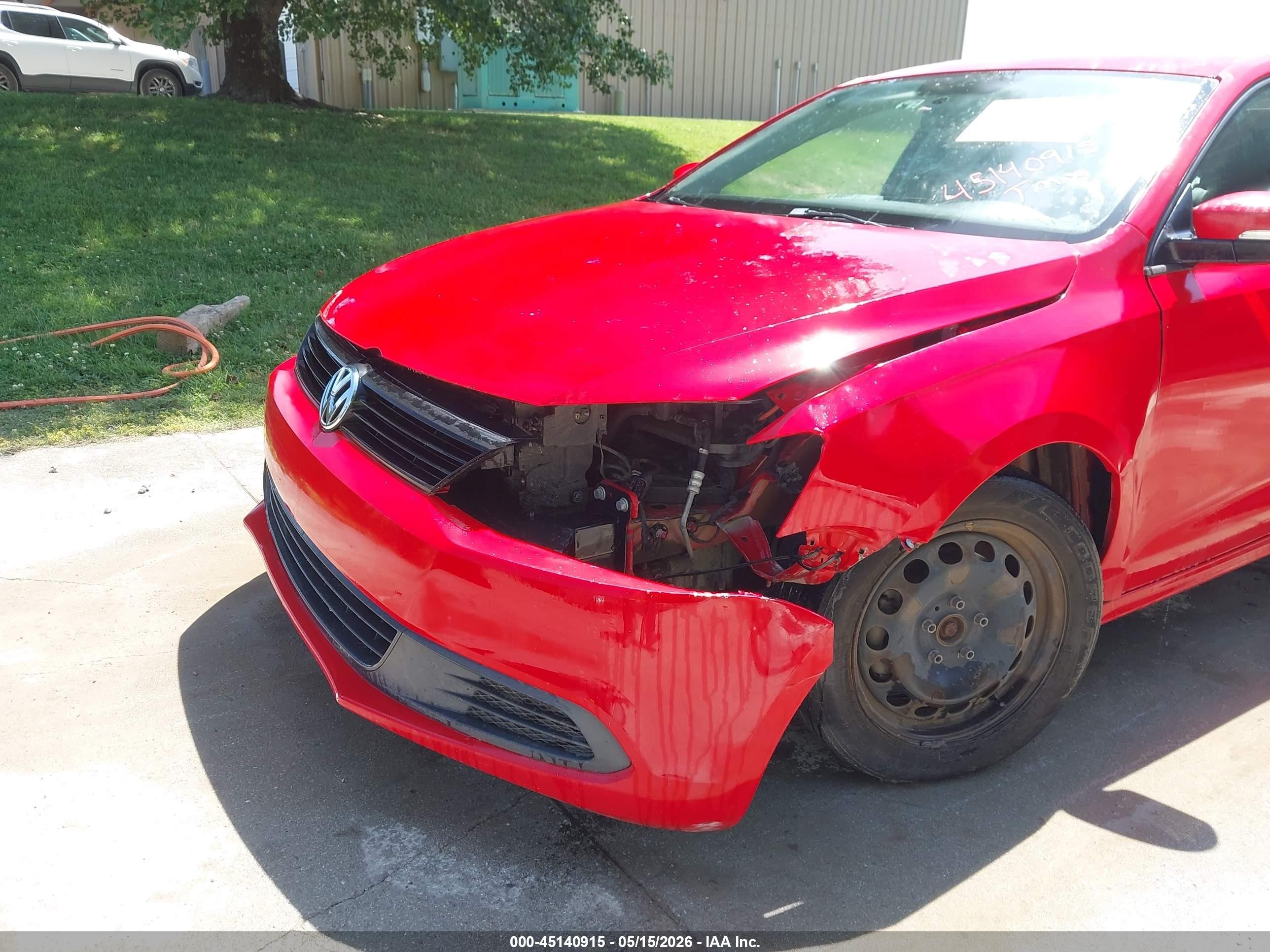 2012 Volkswagen Jetta 2.5l Se Red vin: 3VWDX7AJ4CM331966