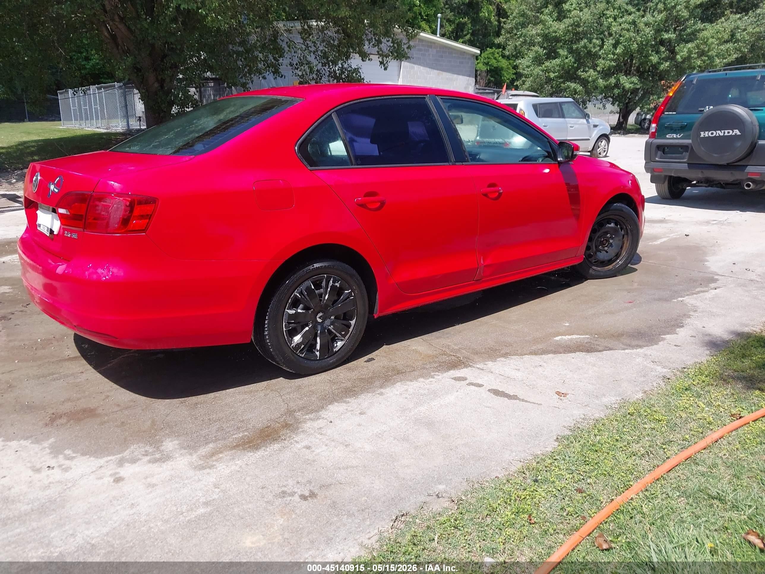 2012 Volkswagen Jetta 2.5l Se Red vin: 3VWDX7AJ4CM331966