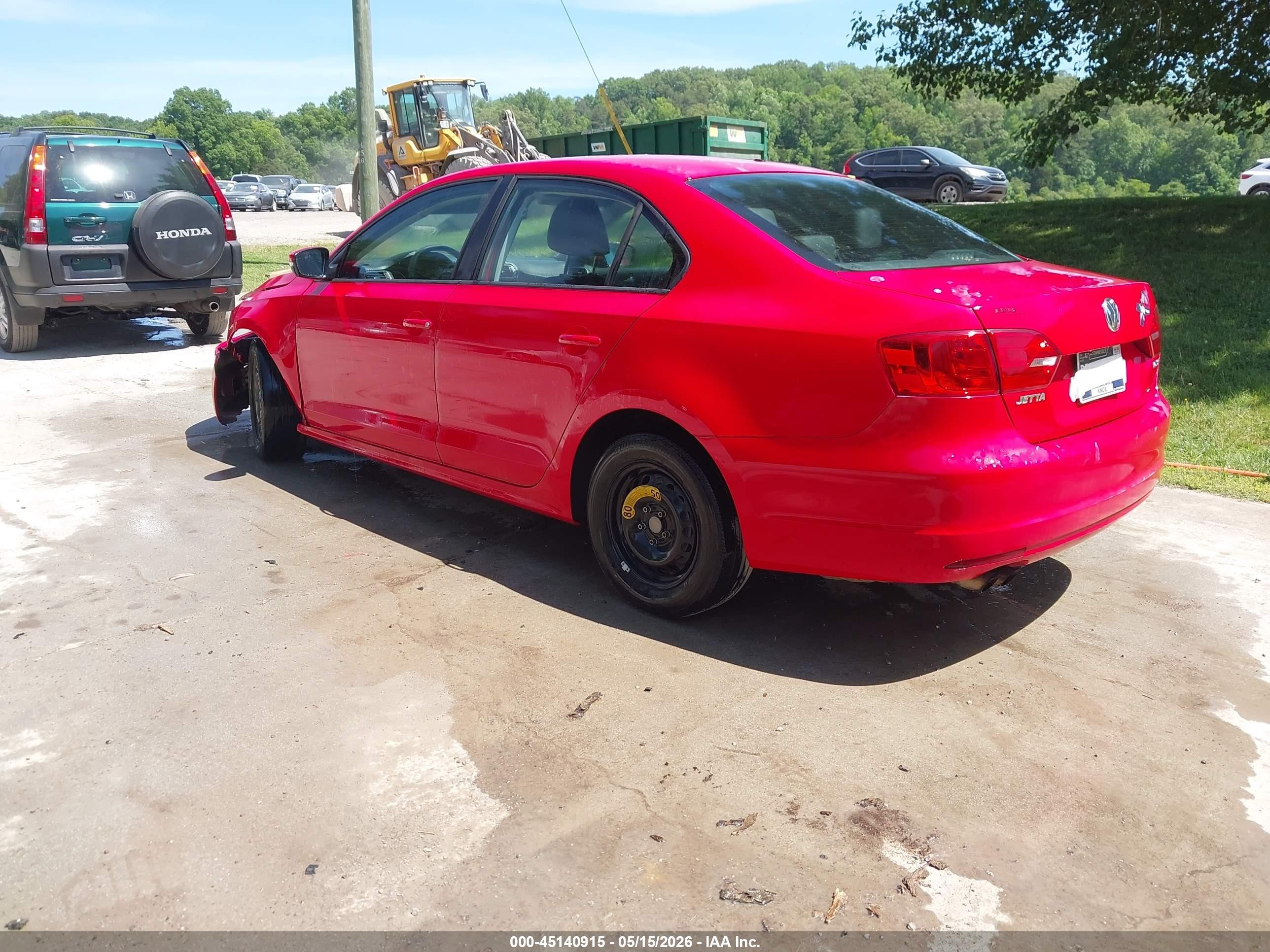 2012 Volkswagen Jetta 2.5l Se Red vin: 3VWDX7AJ4CM331966