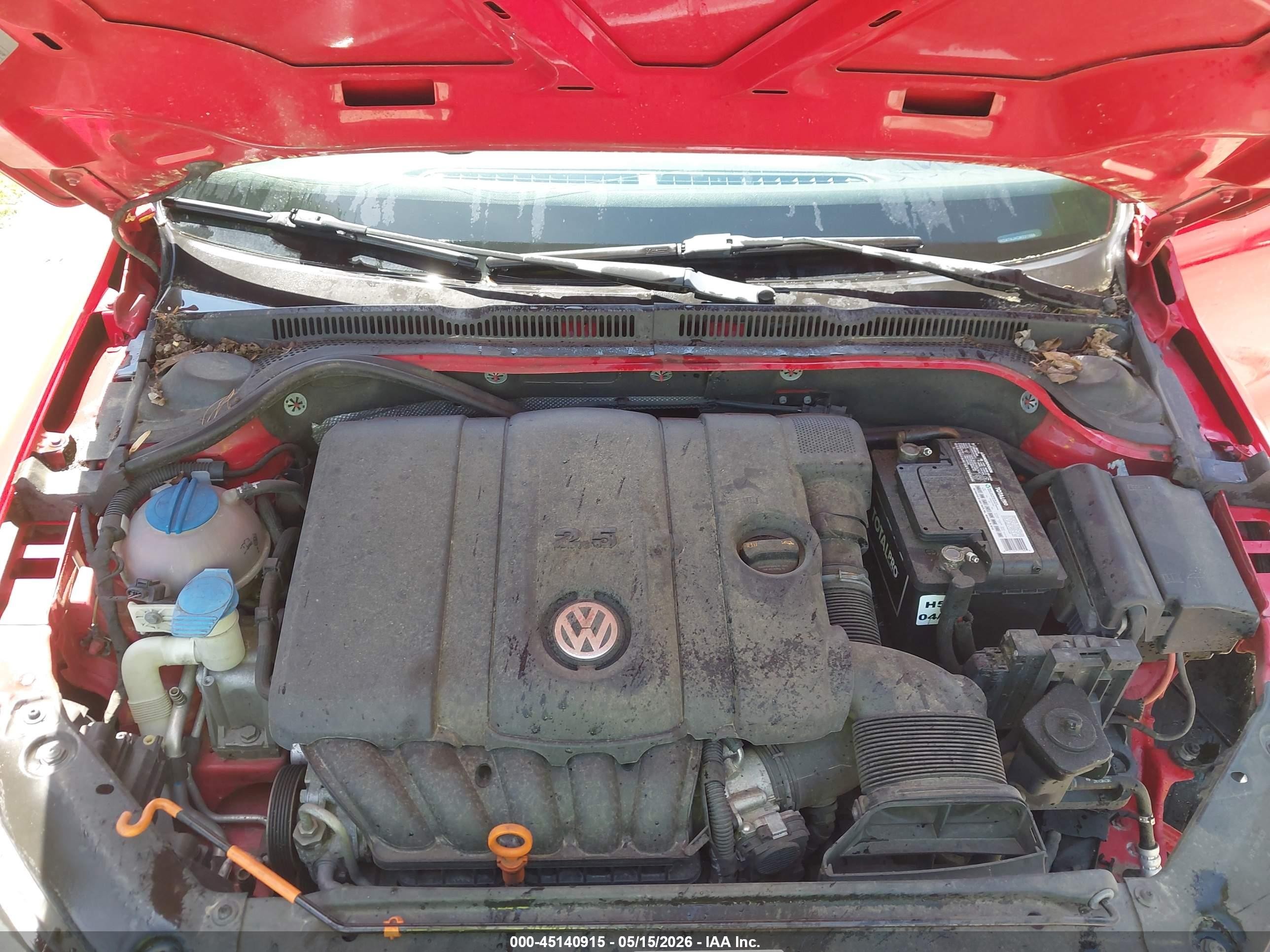 2012 Volkswagen Jetta 2.5l Se Red vin: 3VWDX7AJ4CM331966