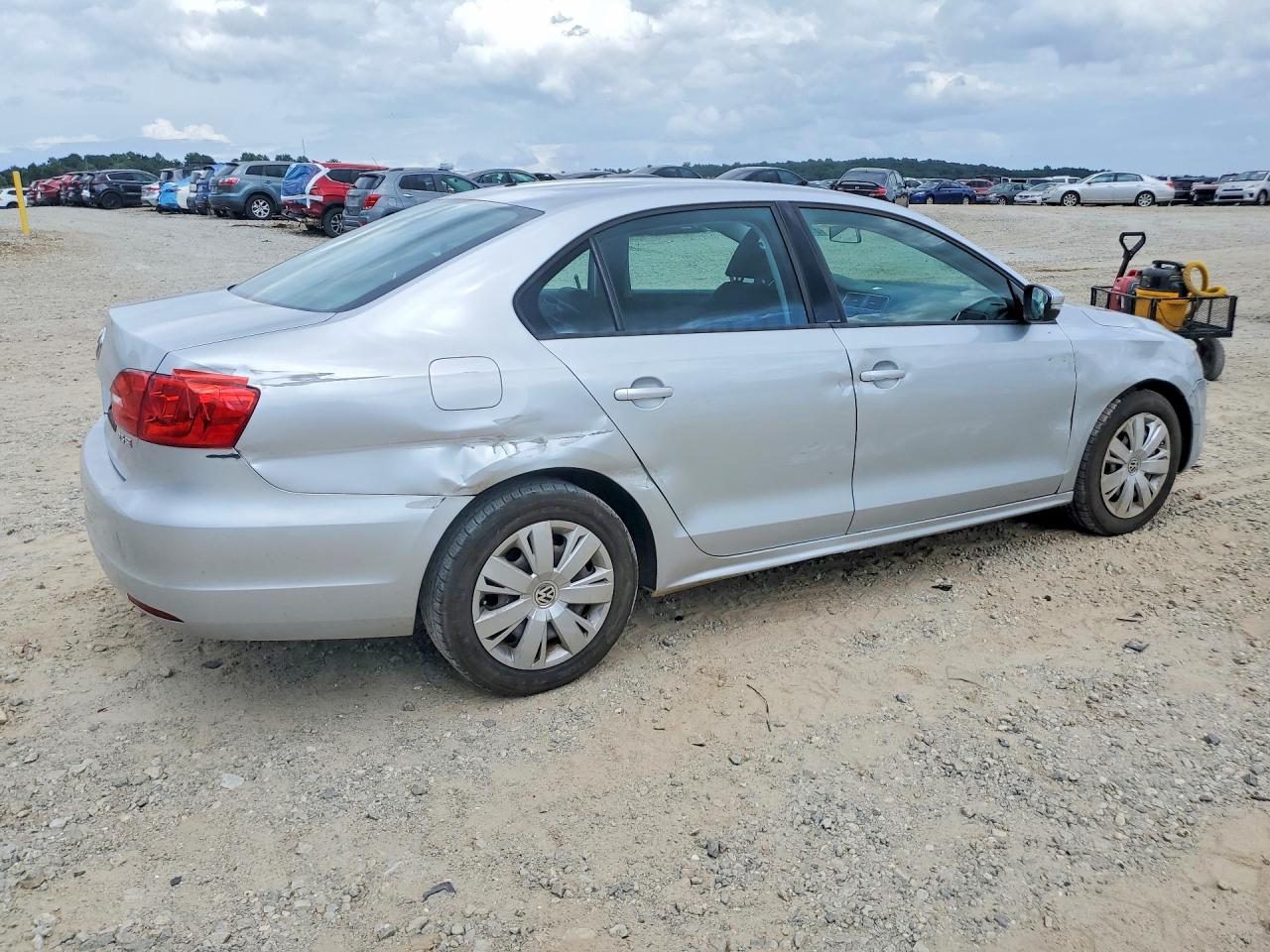 2012 Volkswagen Jetta Se Silver vin: 3VWDX7AJ4CM420050