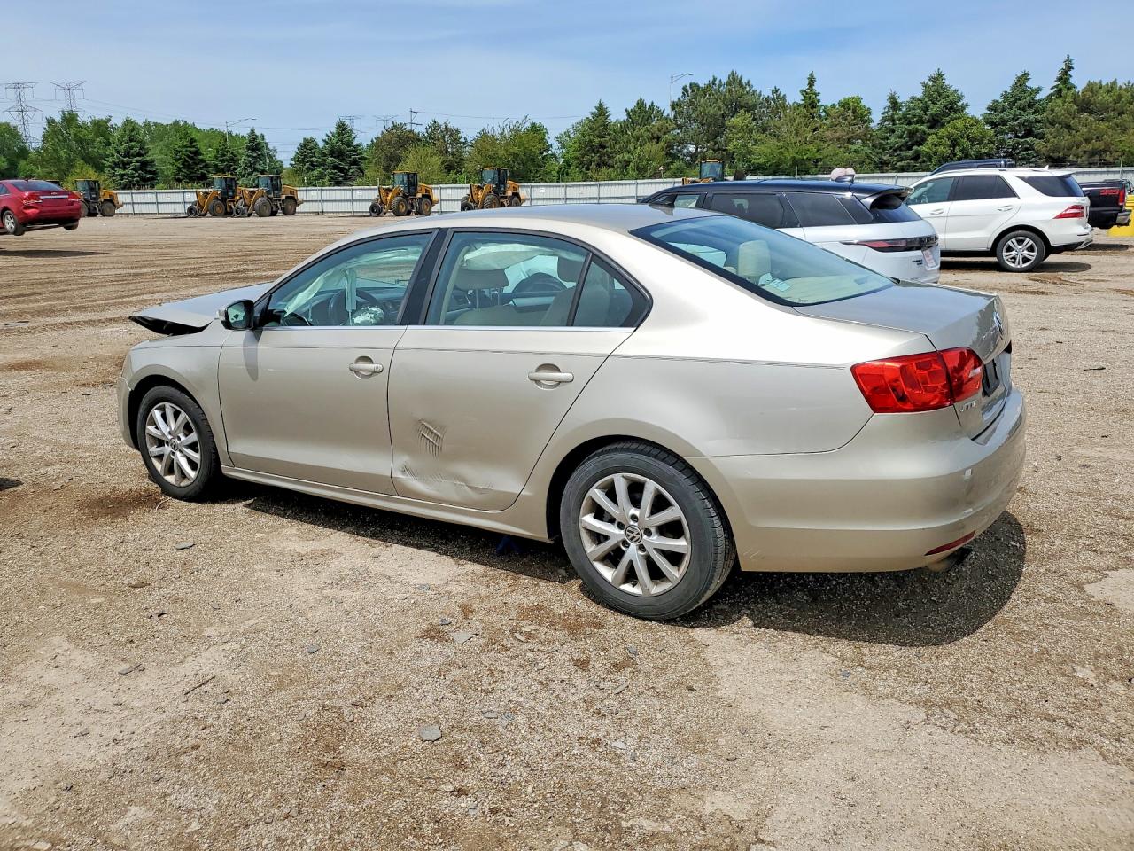 2013 Volkswagen Jetta Se Желто-коричневый vin: 3VWDX7AJ4DM282138