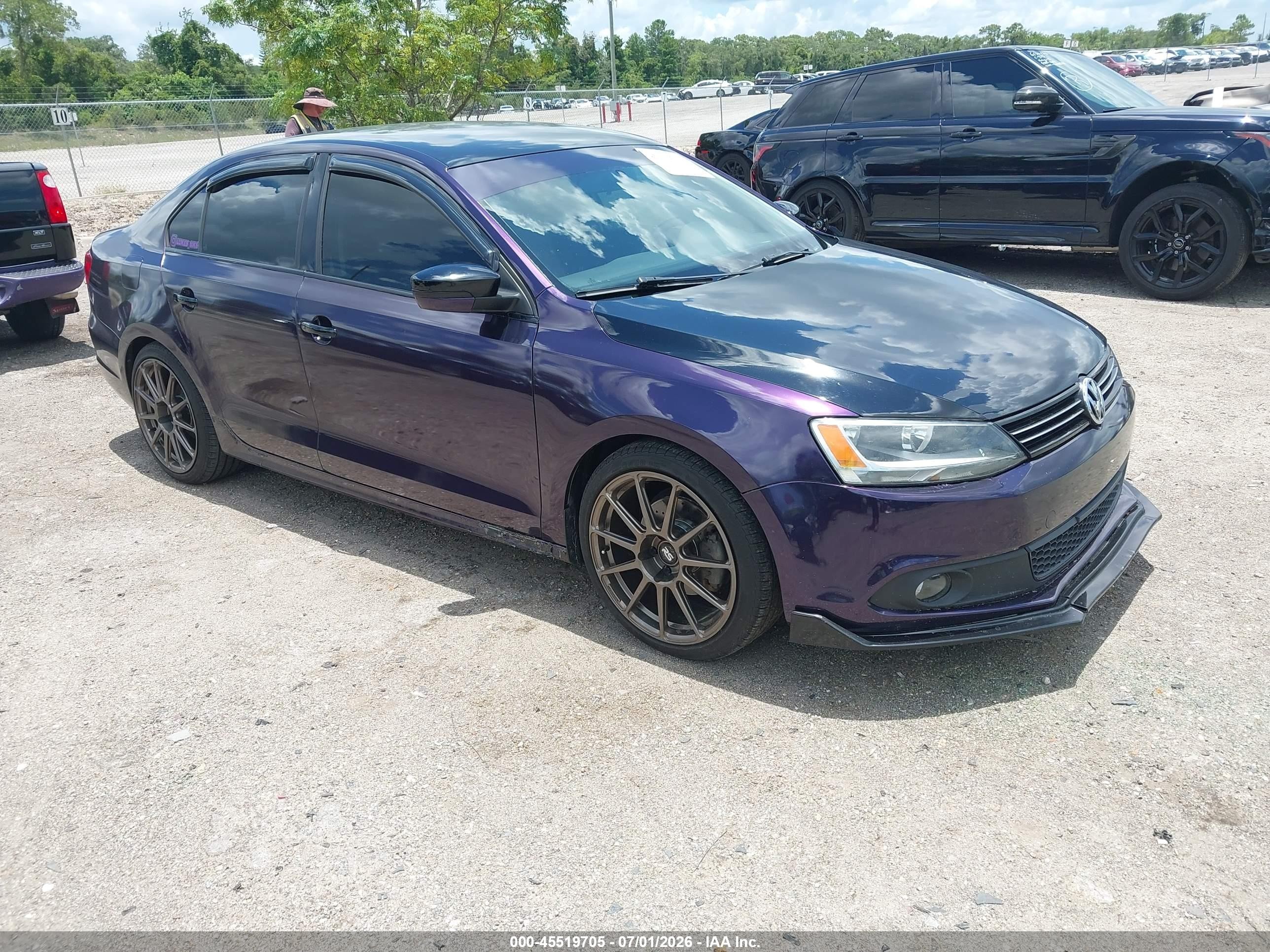 2013 Volkswagen Jetta 2.5l Se Purple vin: 3VWDX7AJ4DM295861