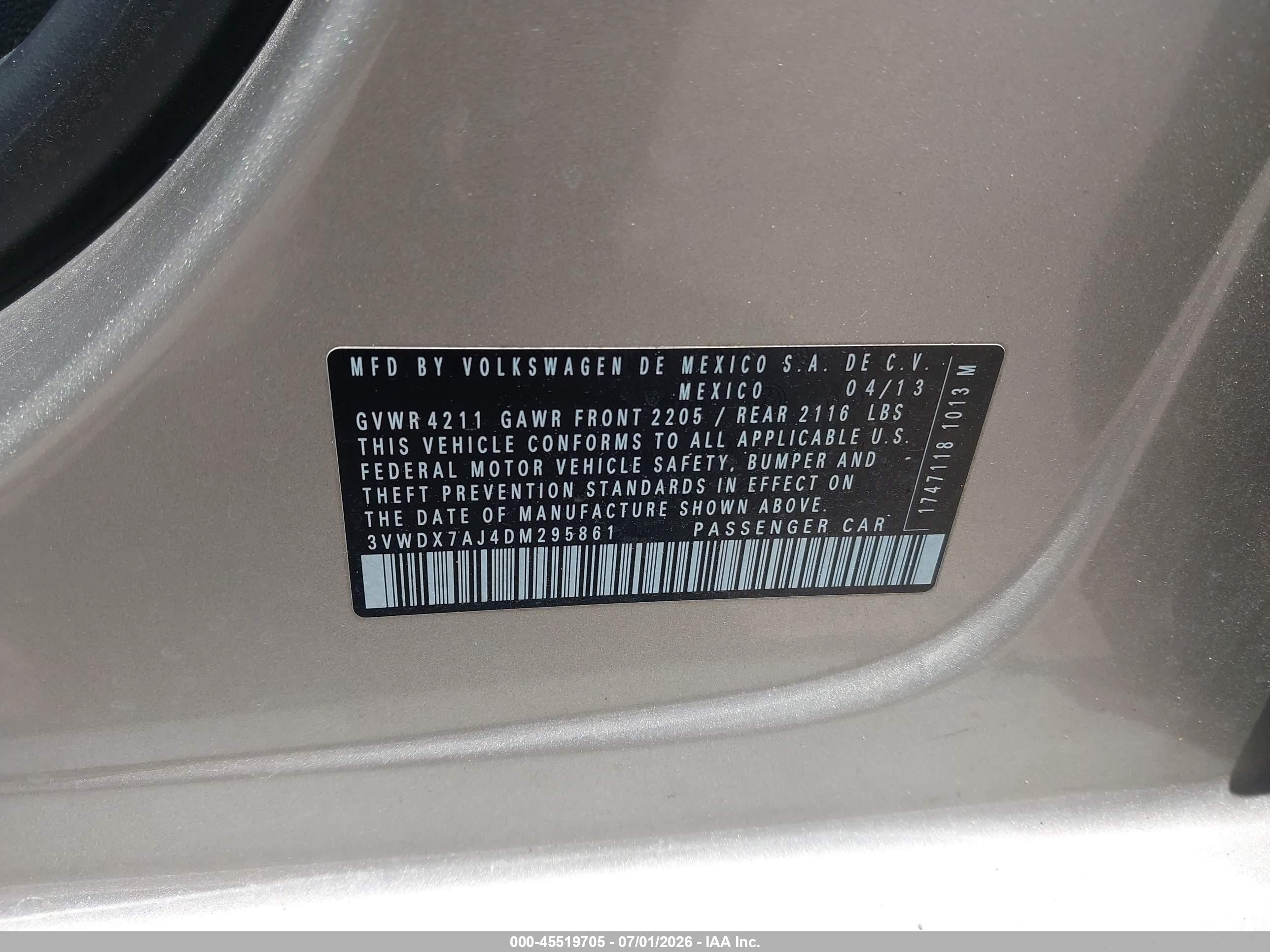 2013 Volkswagen Jetta 2.5l Se Purple vin: 3VWDX7AJ4DM295861
