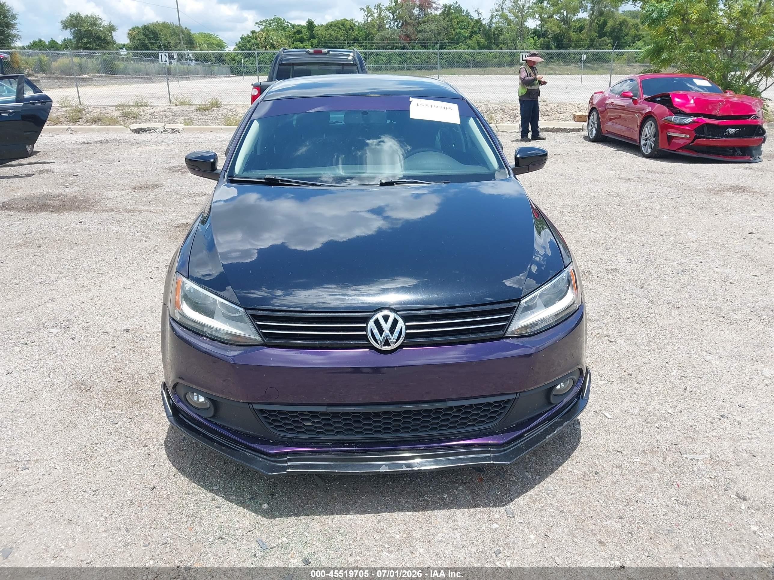 2013 Volkswagen Jetta 2.5l Se Purple vin: 3VWDX7AJ4DM295861