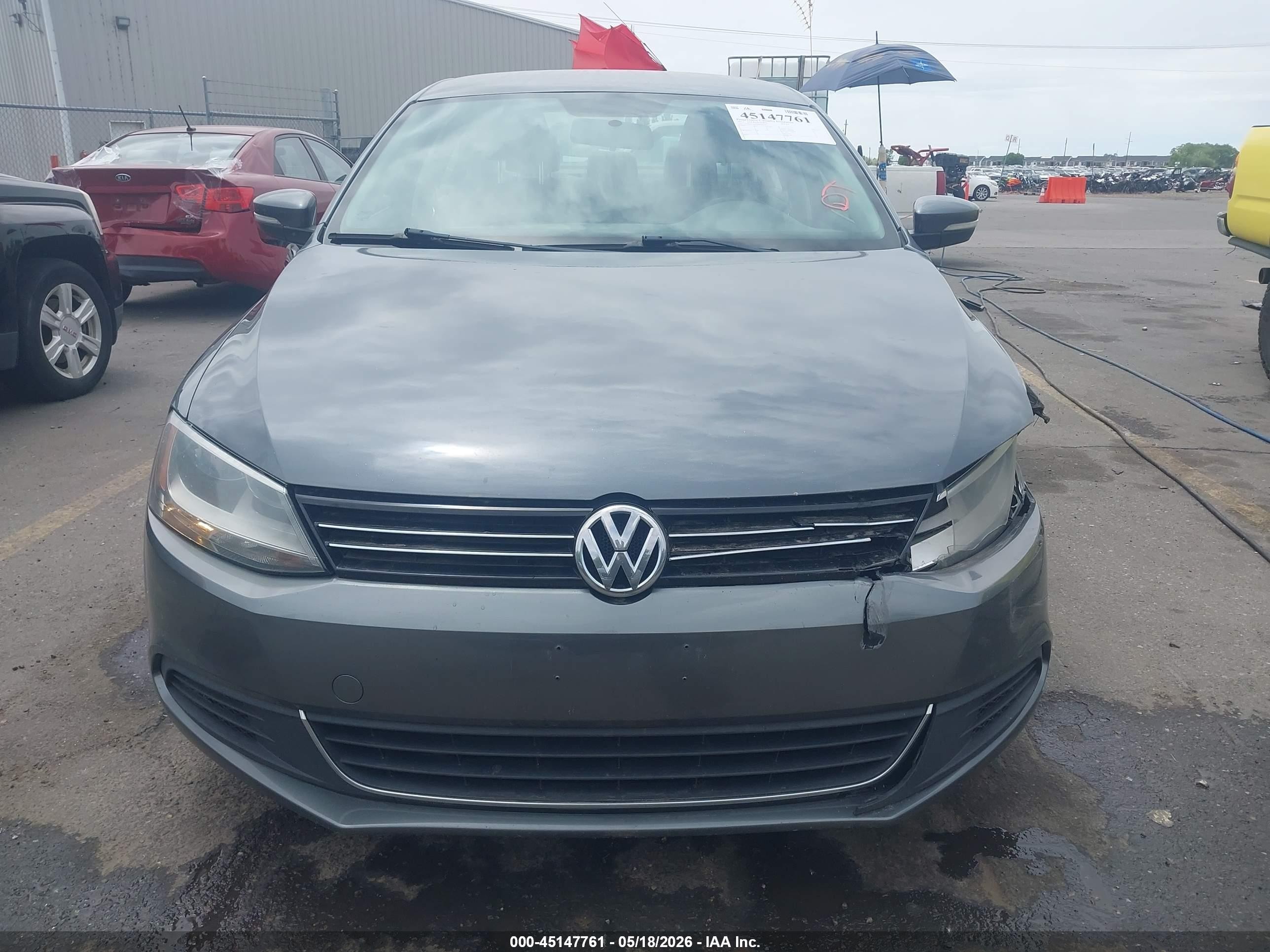2013 Volkswagen Jetta 2.5l Se Gray vin: 3VWDX7AJ4DM305675