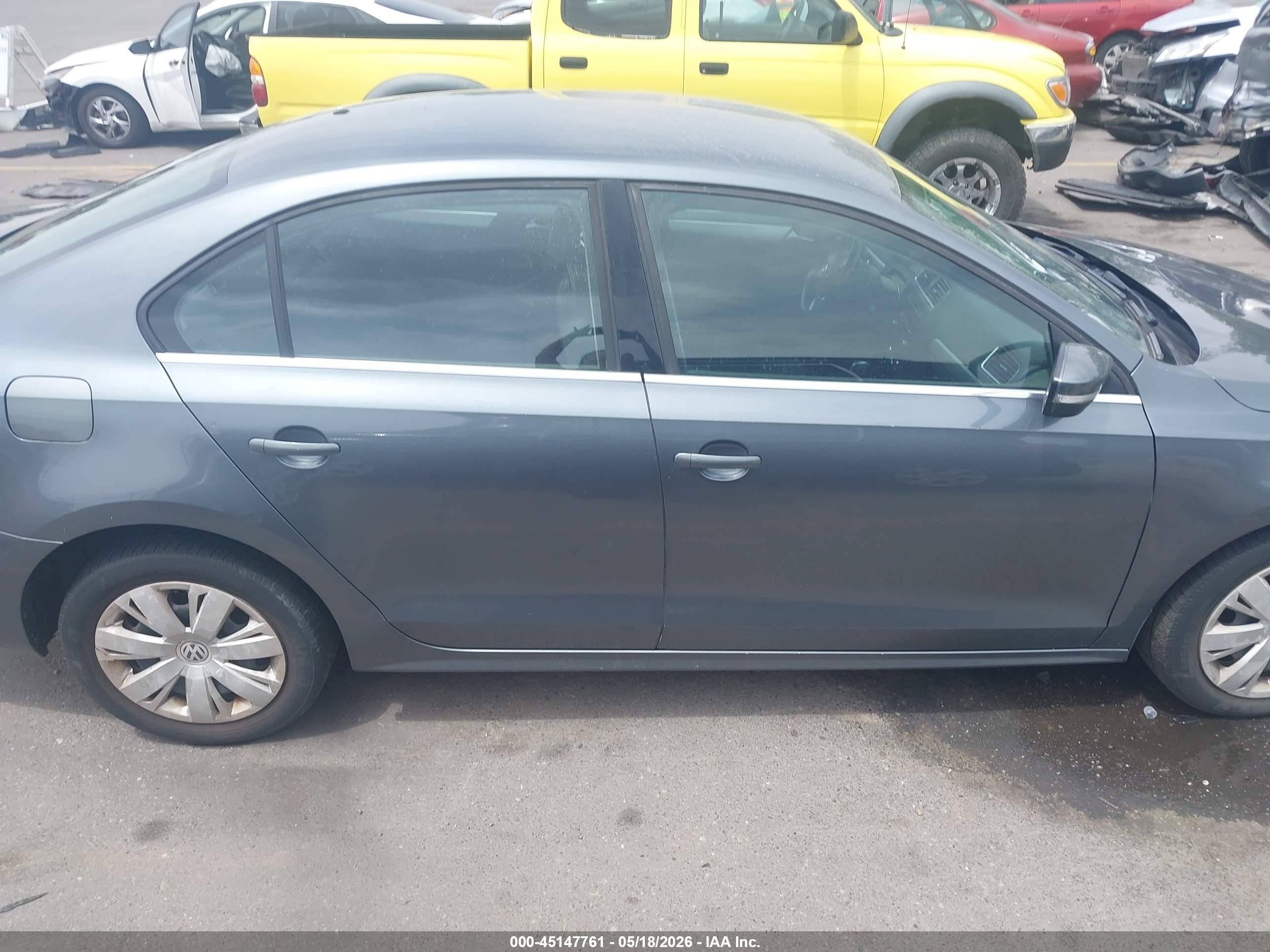 2013 Volkswagen Jetta 2.5l Se Gray vin: 3VWDX7AJ4DM305675