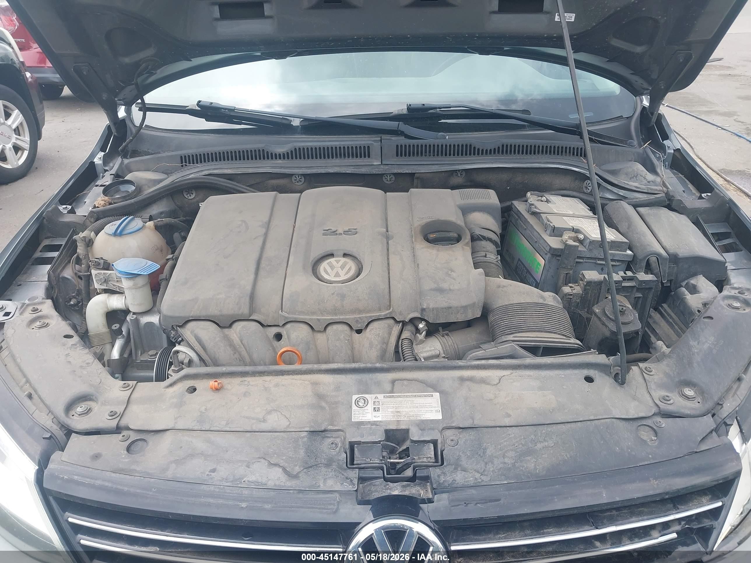 2013 Volkswagen Jetta 2.5l Se Gray vin: 3VWDX7AJ4DM305675