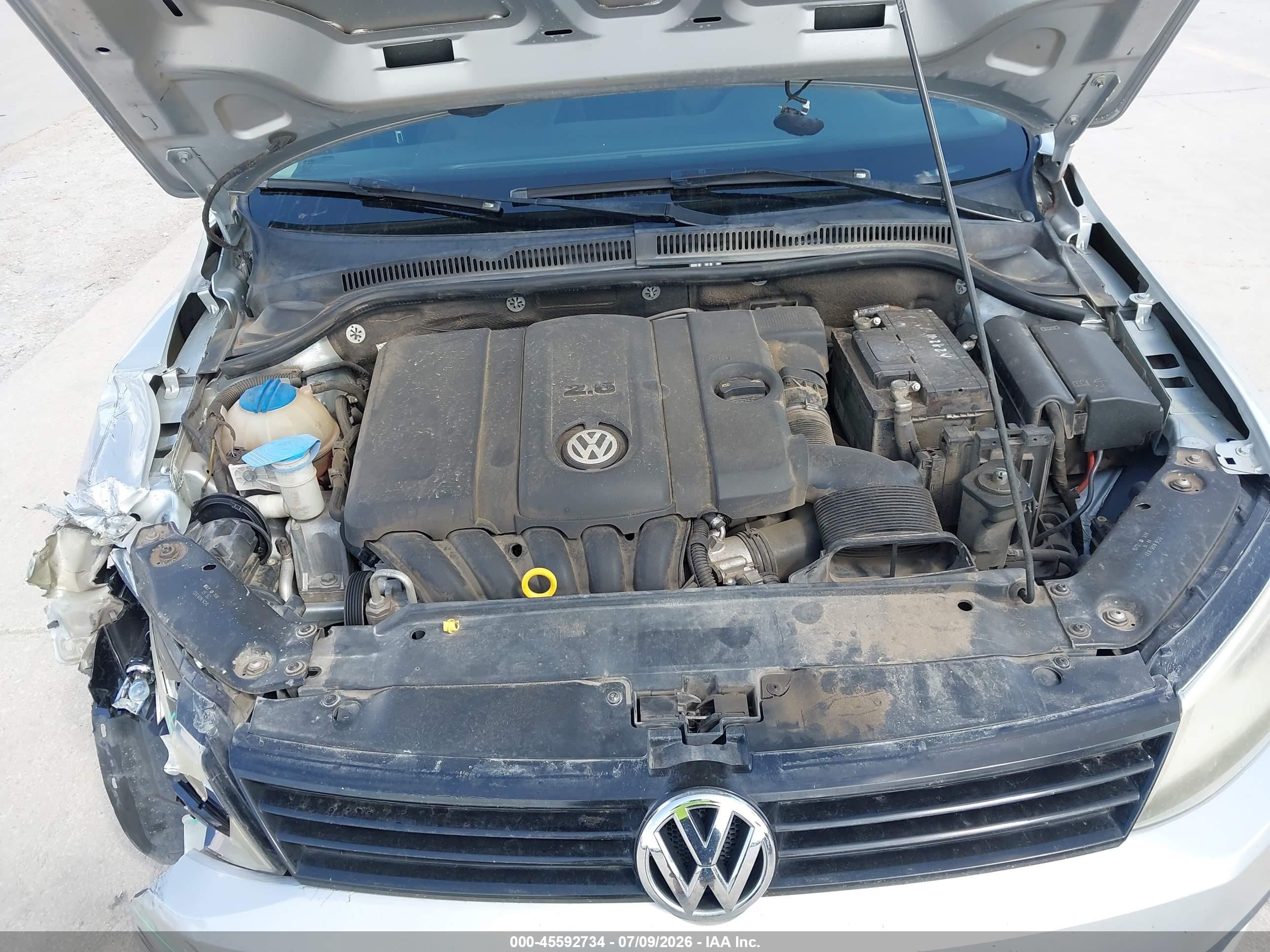 2013 Volkswagen Jetta 2.5l Se Silver vin: 3VWDX7AJ4DM352656