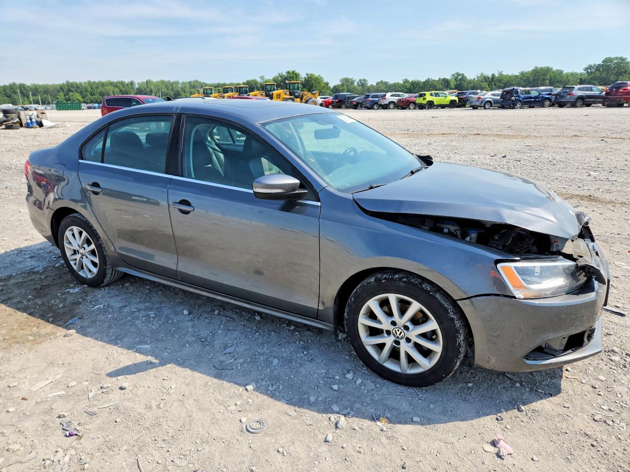 2013 Volkswagen Jetta Se Gray vin: 3VWDX7AJ4DM357856