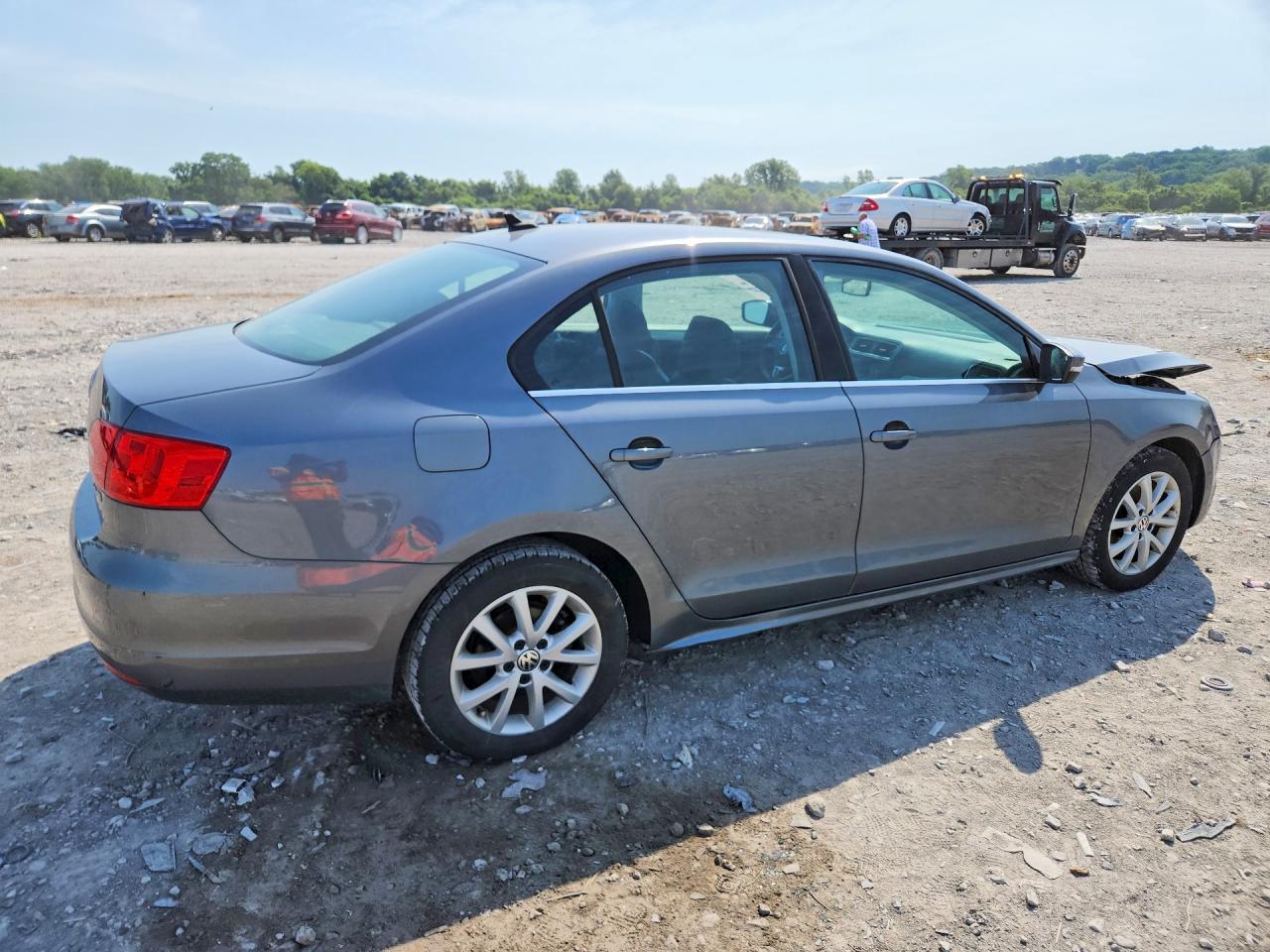 2013 Volkswagen Jetta Se Gray vin: 3VWDX7AJ4DM357856