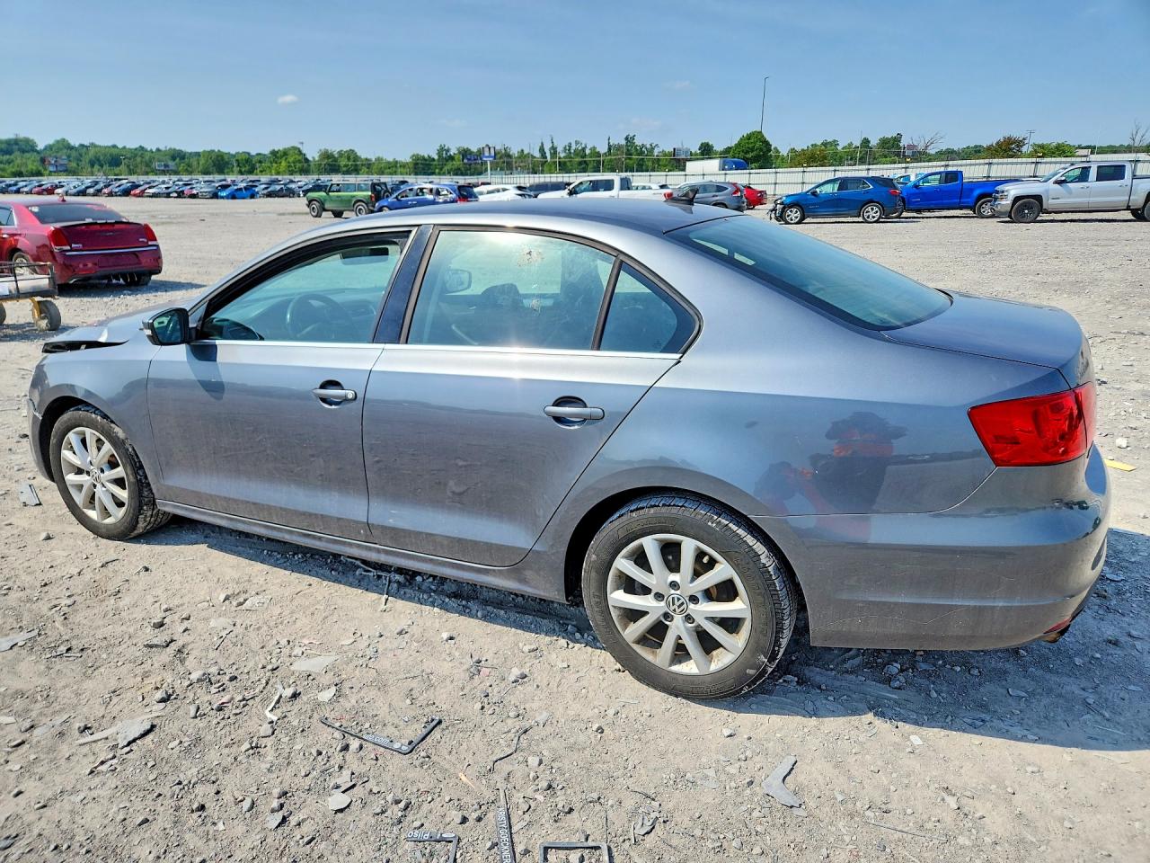 2013 Volkswagen Jetta Se Gray vin: 3VWDX7AJ4DM357856
