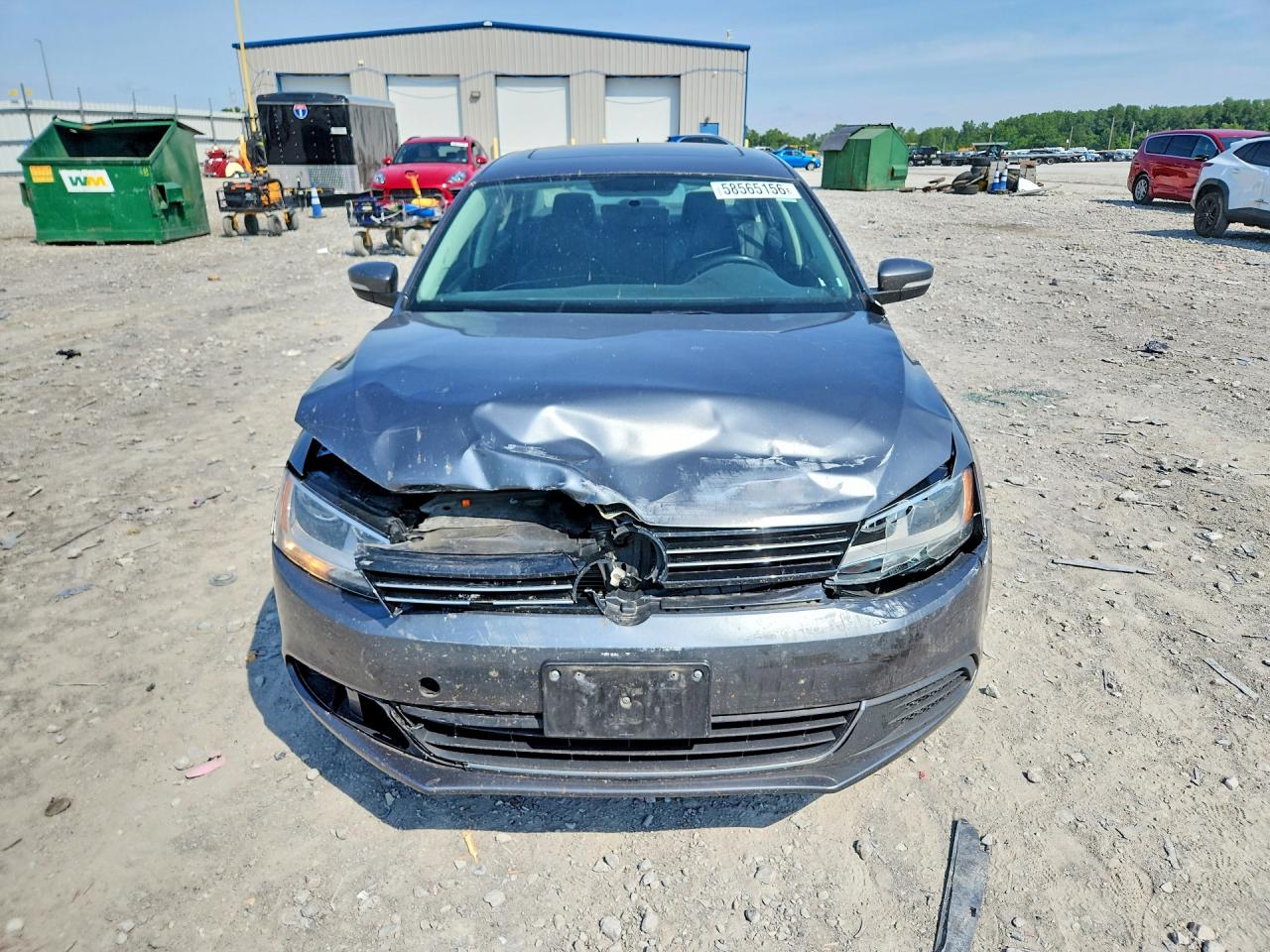 2013 Volkswagen Jetta Se Gray vin: 3VWDX7AJ4DM357856