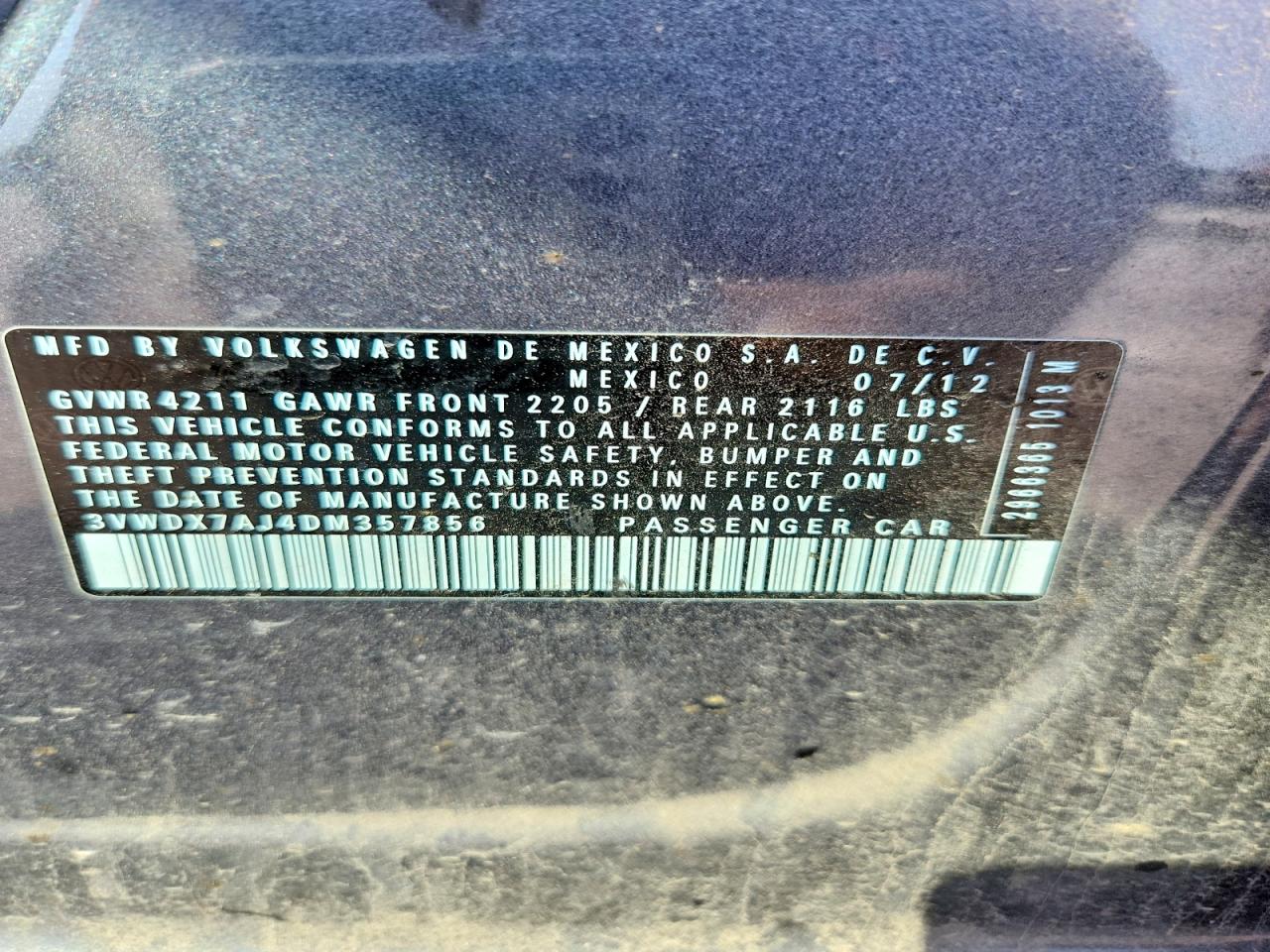 2013 Volkswagen Jetta Se Gray vin: 3VWDX7AJ4DM357856