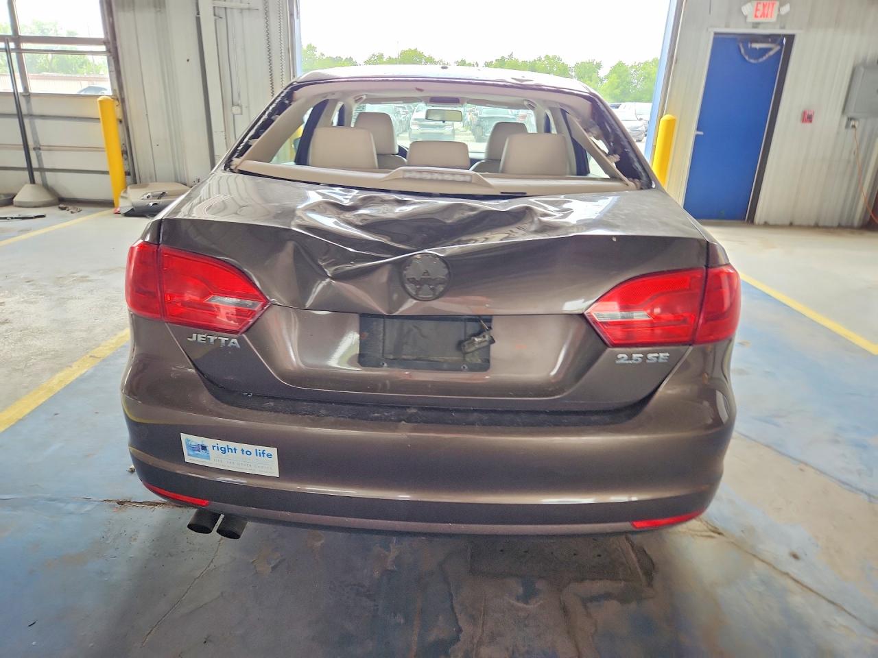 2013 Volkswagen Jetta Se Brown vin: 3VWDX7AJ4DM387231