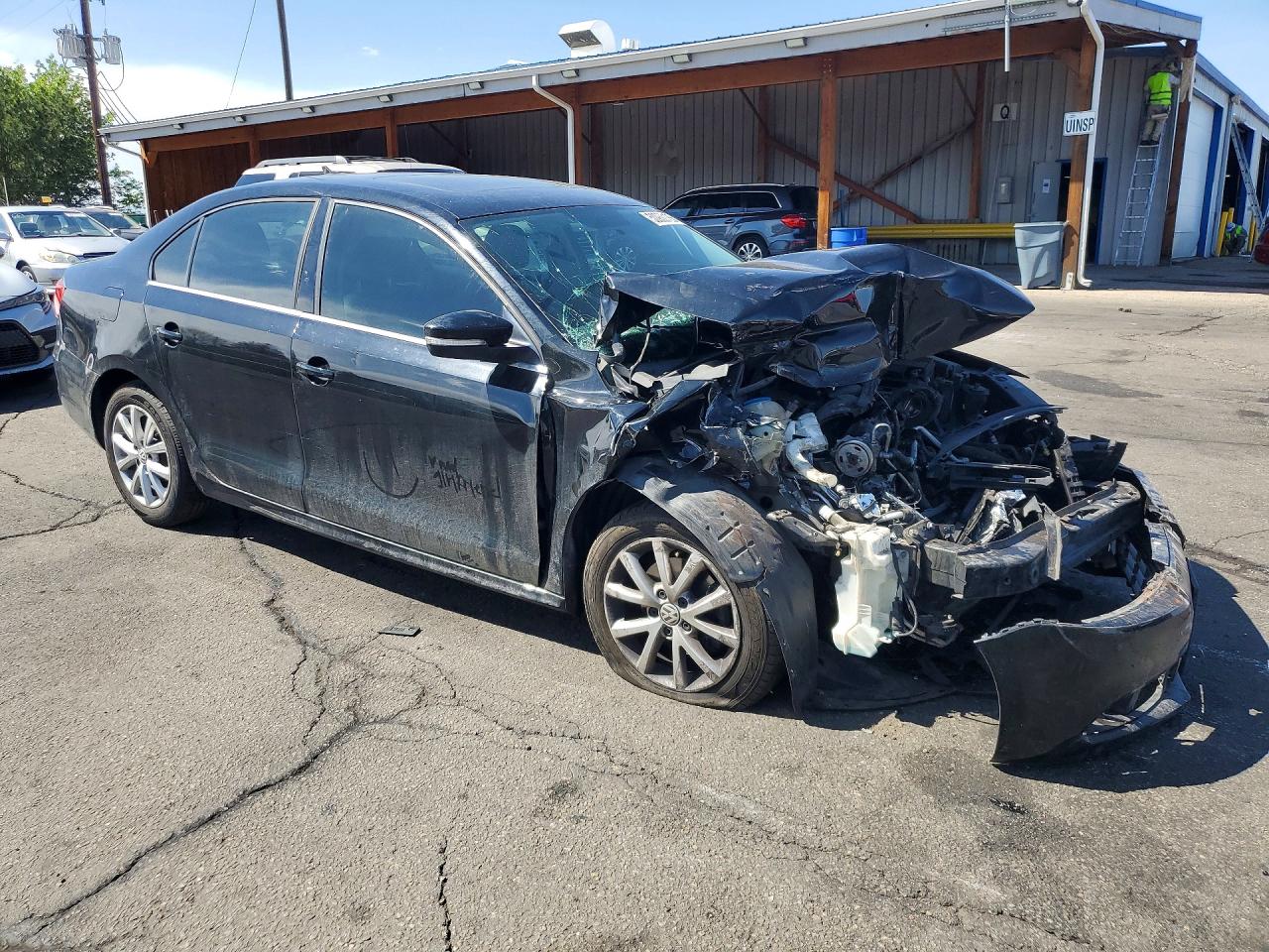 2013 Volkswagen Jetta Se Black vin: 3VWDX7AJ4DM410717