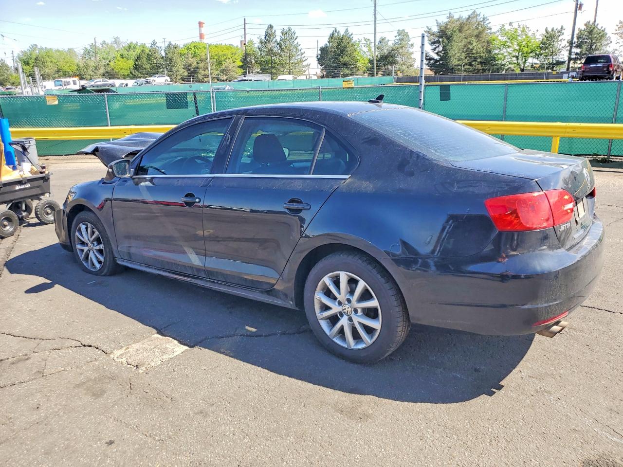 2013 Volkswagen Jetta Se Black vin: 3VWDX7AJ4DM410717