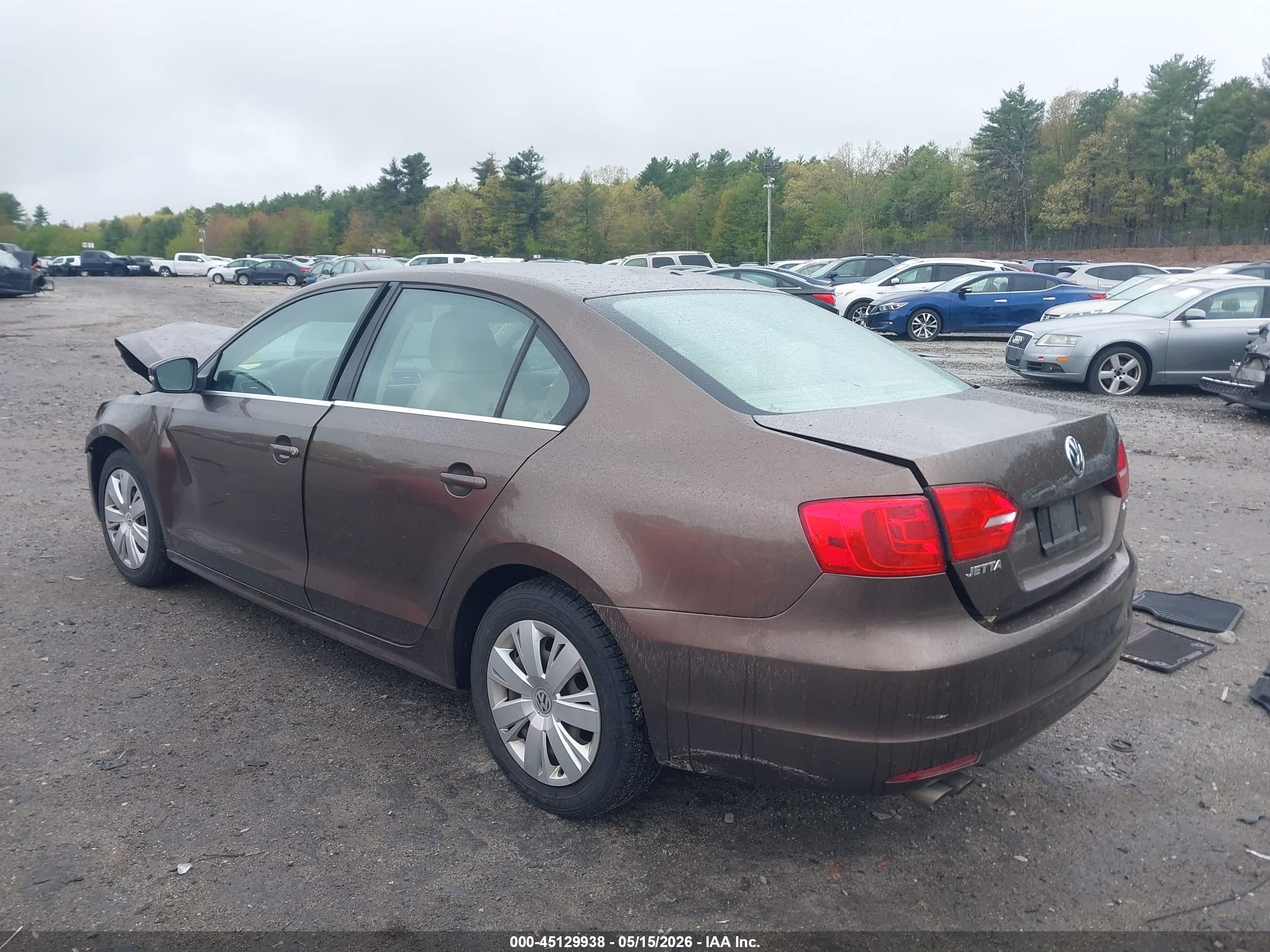 2013 Volkswagen Jetta 2.5l Se Brown vin: 3VWDX7AJ4DM427761