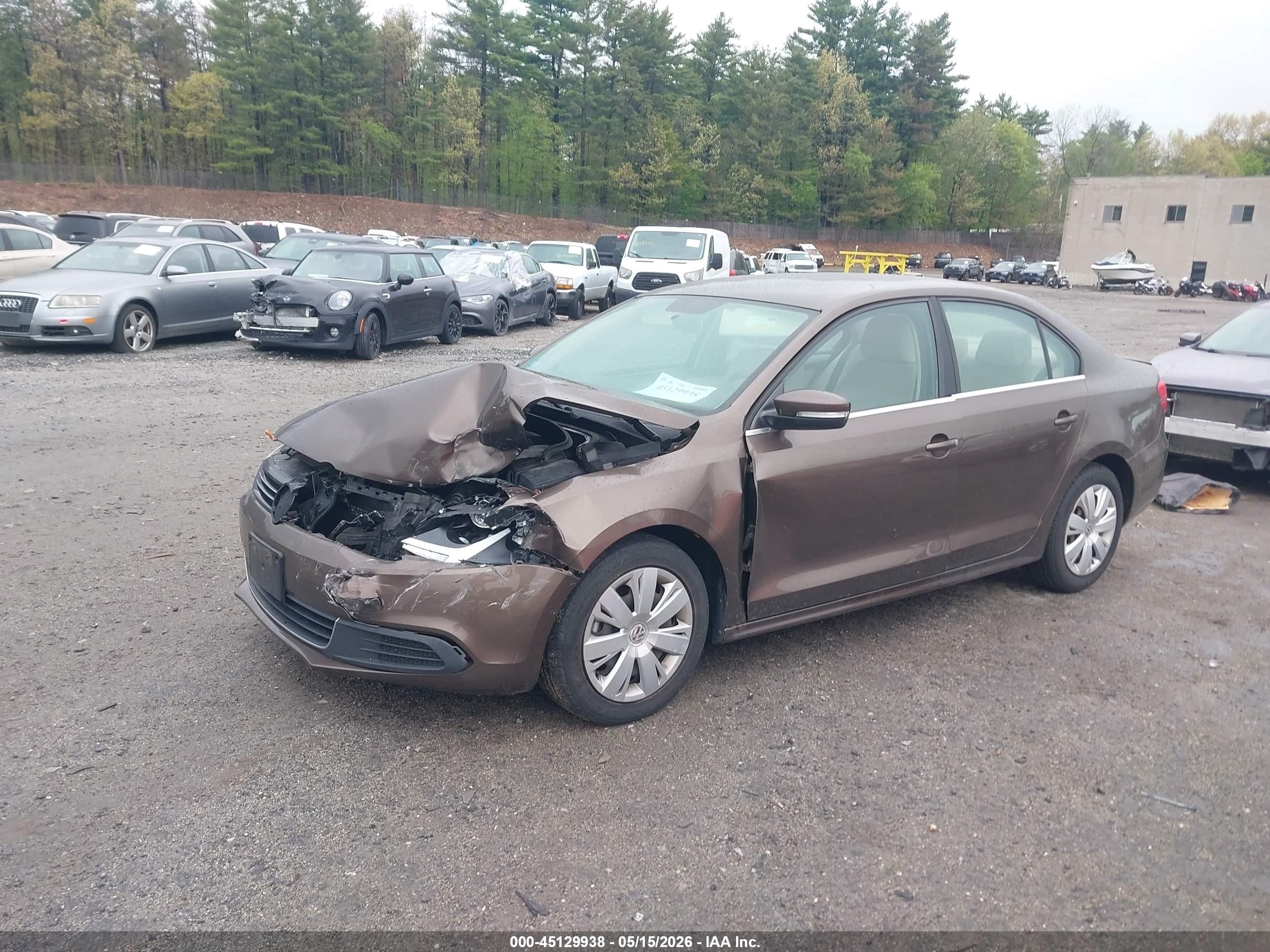 2013 Volkswagen Jetta 2.5l Se Brown vin: 3VWDX7AJ4DM427761