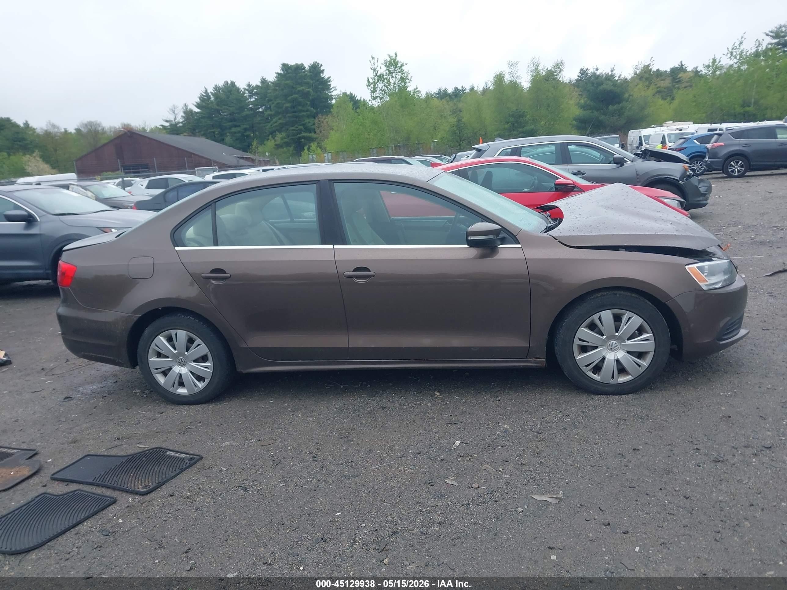 2013 Volkswagen Jetta 2.5l Se Brown vin: 3VWDX7AJ4DM427761