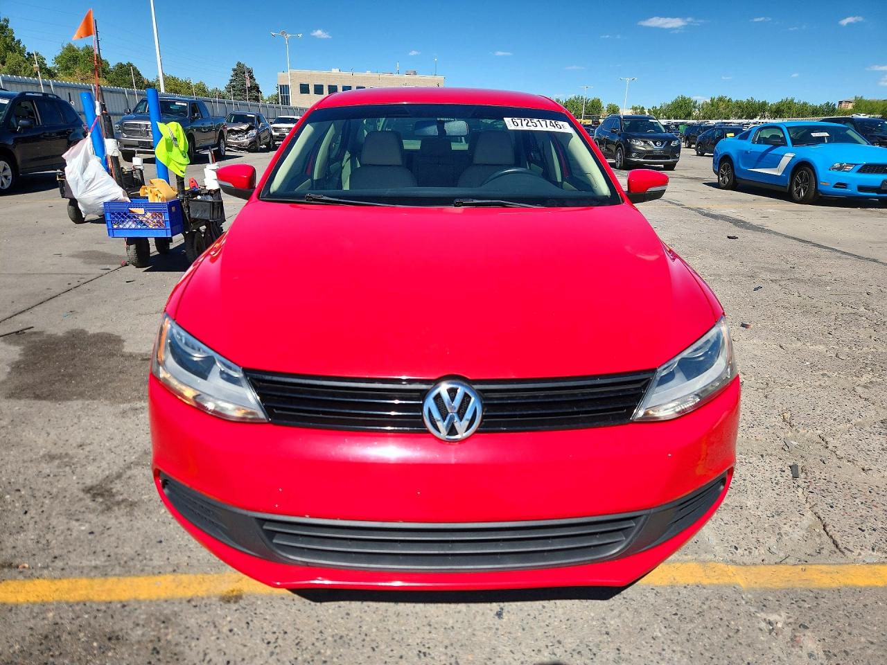 2011 Volkswagen Jetta Se Red vin: 3VWDX7AJ5BM052671