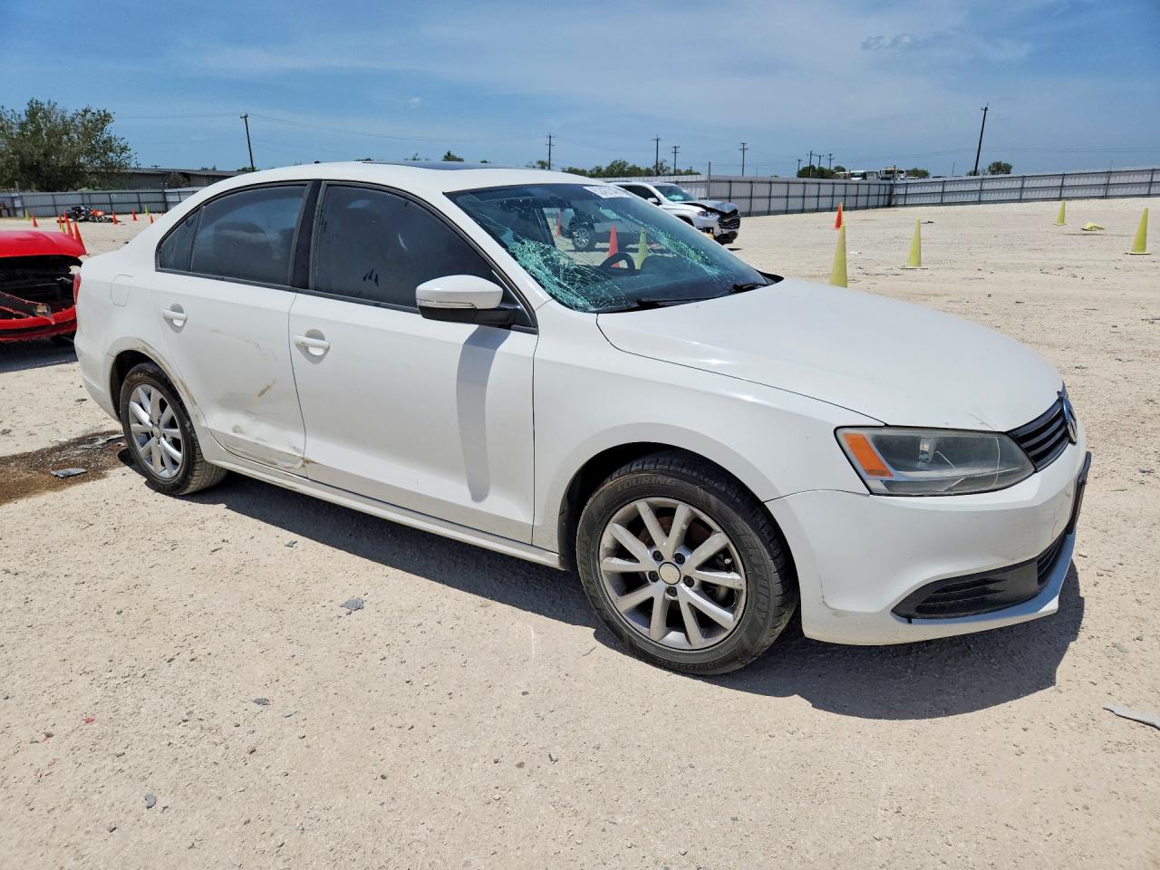 2011 Volkswagen Jetta Se Белый vin: 3VWDX7AJ5BM305374