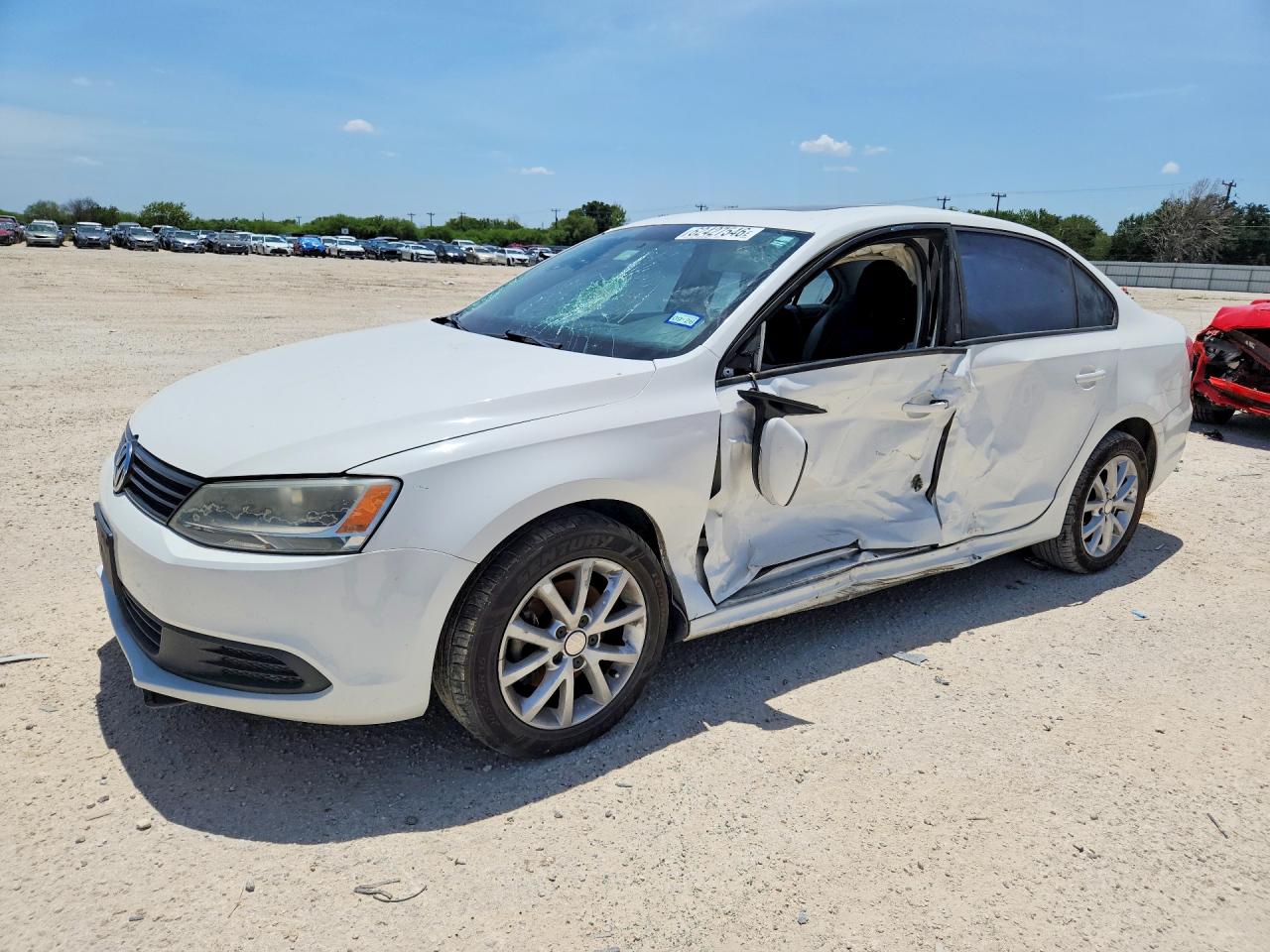 2011 Volkswagen Jetta Se Белый vin: 3VWDX7AJ5BM305374