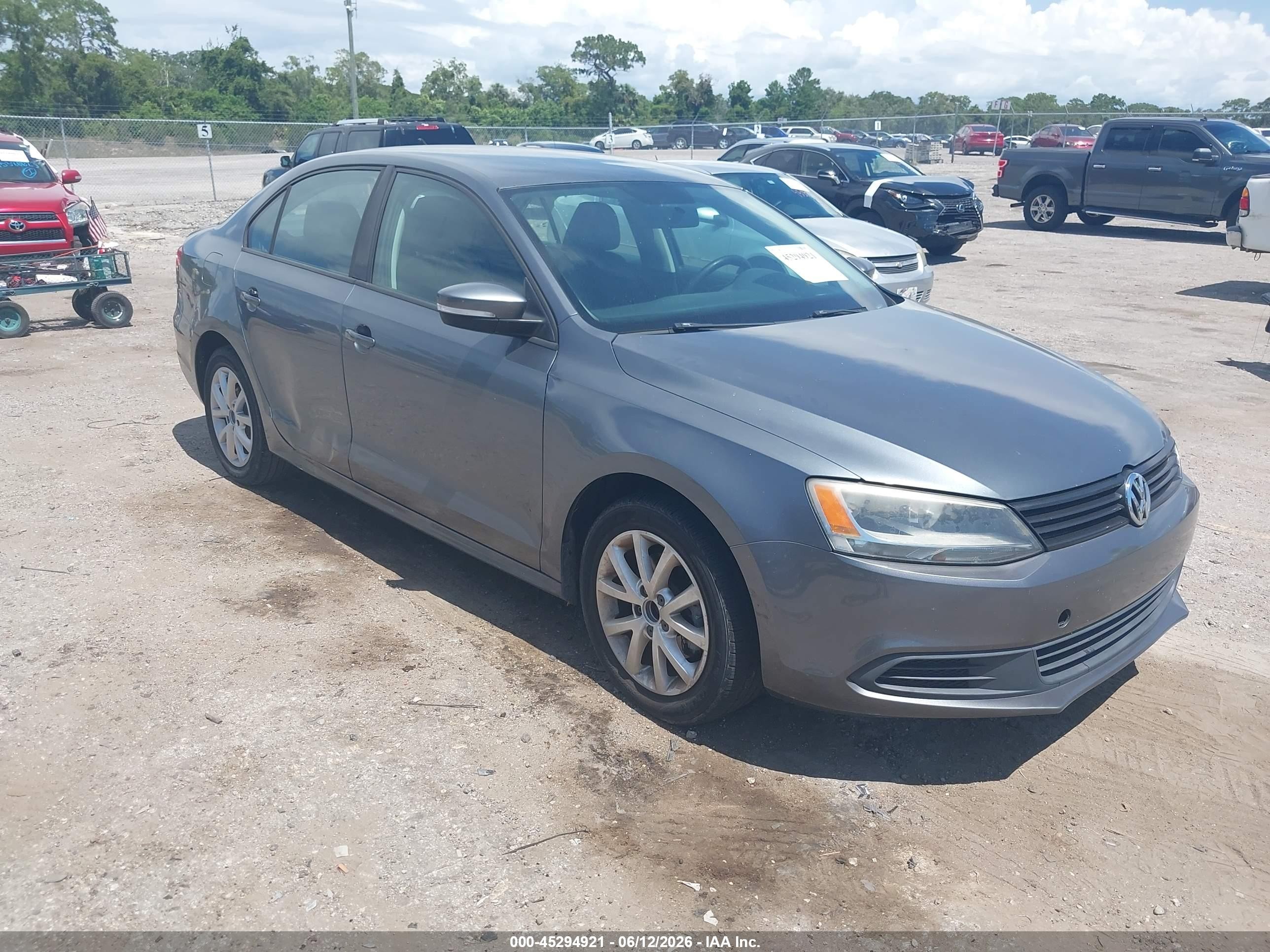 2011 Volkswagen Jetta 2.5l Se Gray vin: 3VWDX7AJ5BM316455