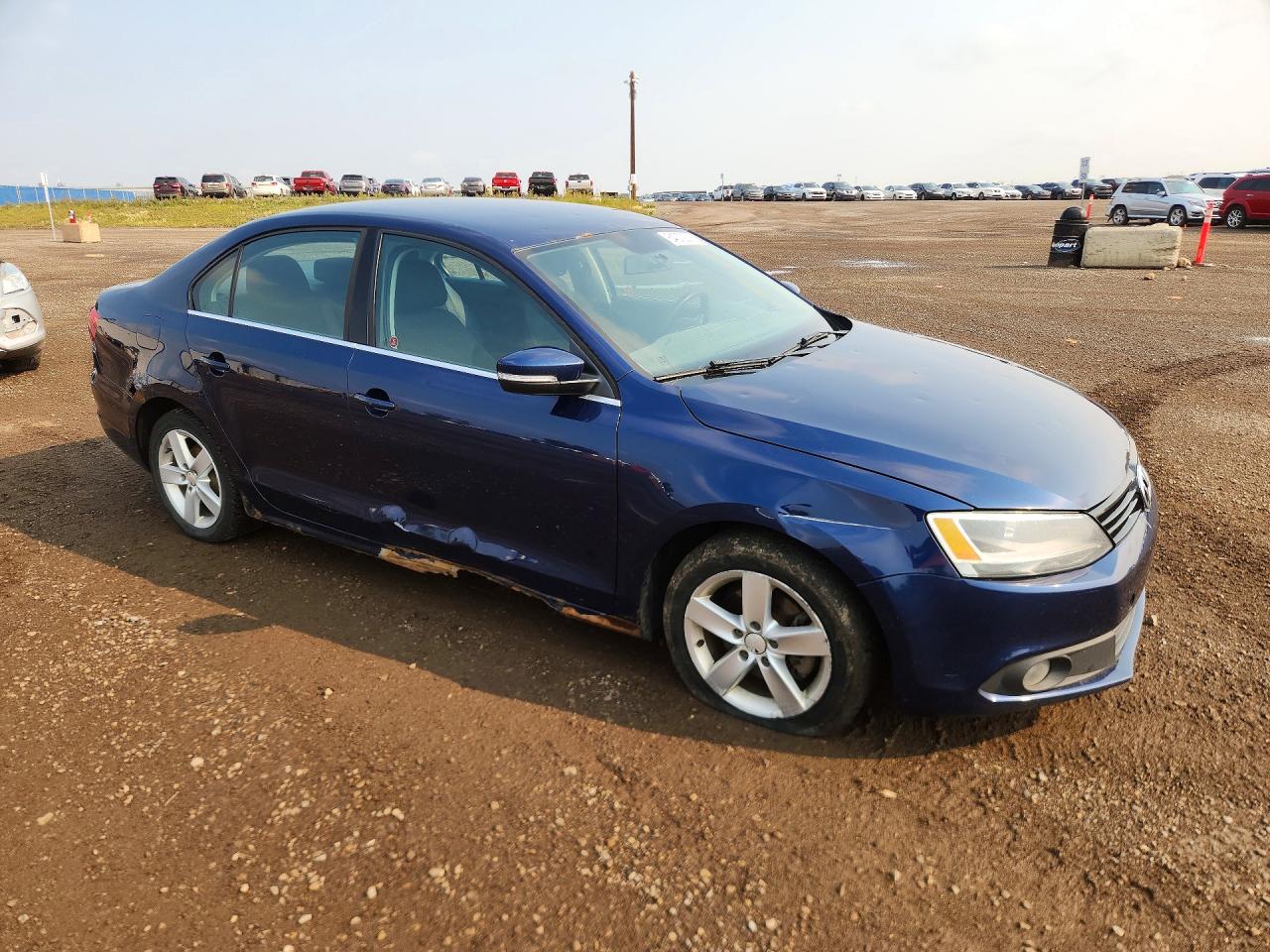 2011 Volkswagen Jetta Se Blue vin: 3VWDX7AJ5BM339668