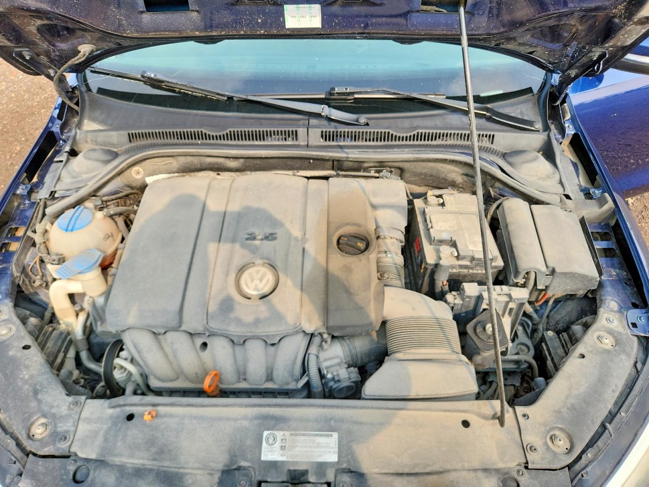 2011 Volkswagen Jetta Se Blue vin: 3VWDX7AJ5BM339668