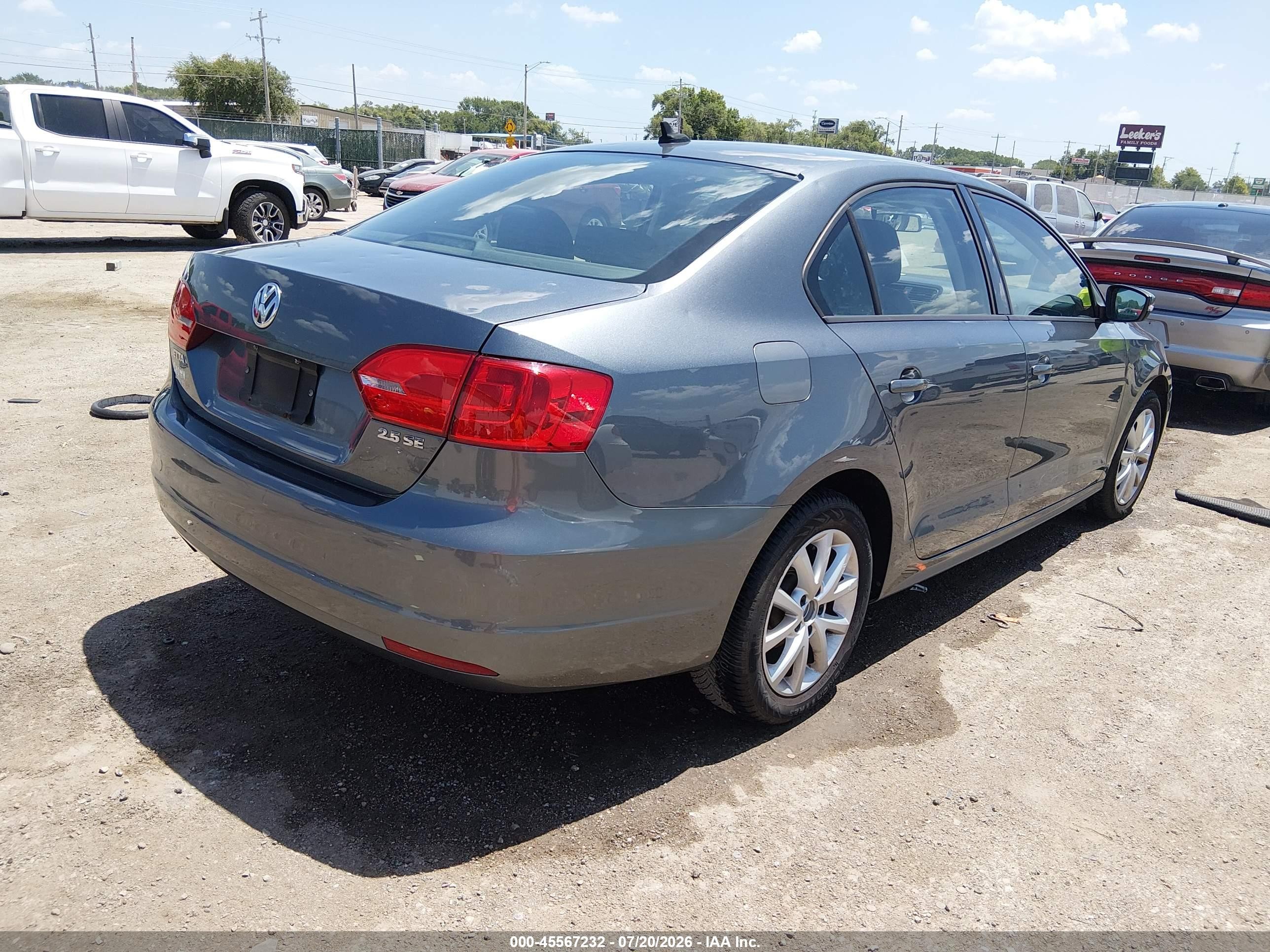 2012 Volkswagen Jetta 2.5l Se Серый vin: 3VWDX7AJ5CM121179