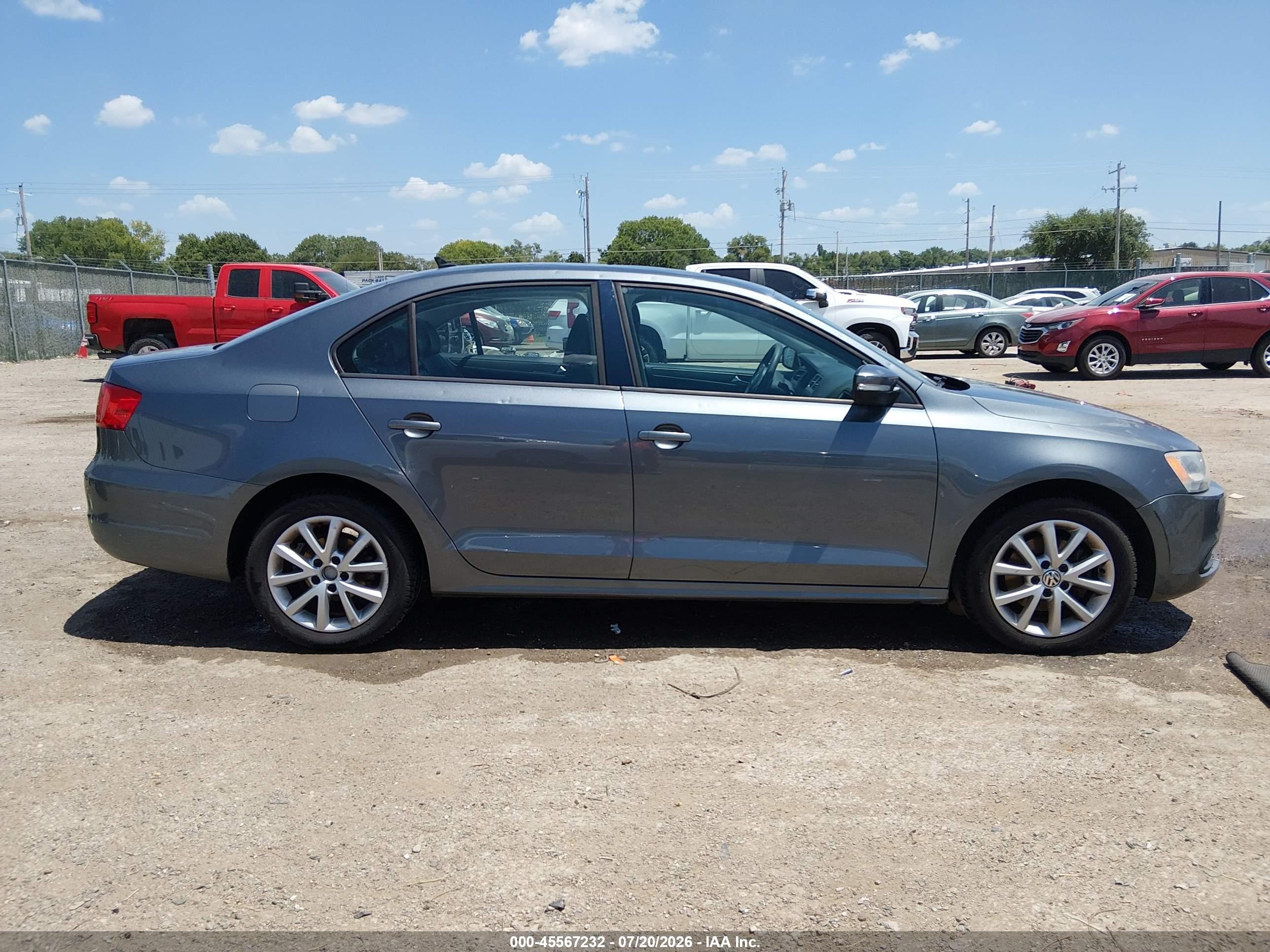 2012 Volkswagen Jetta 2.5l Se Серый vin: 3VWDX7AJ5CM121179