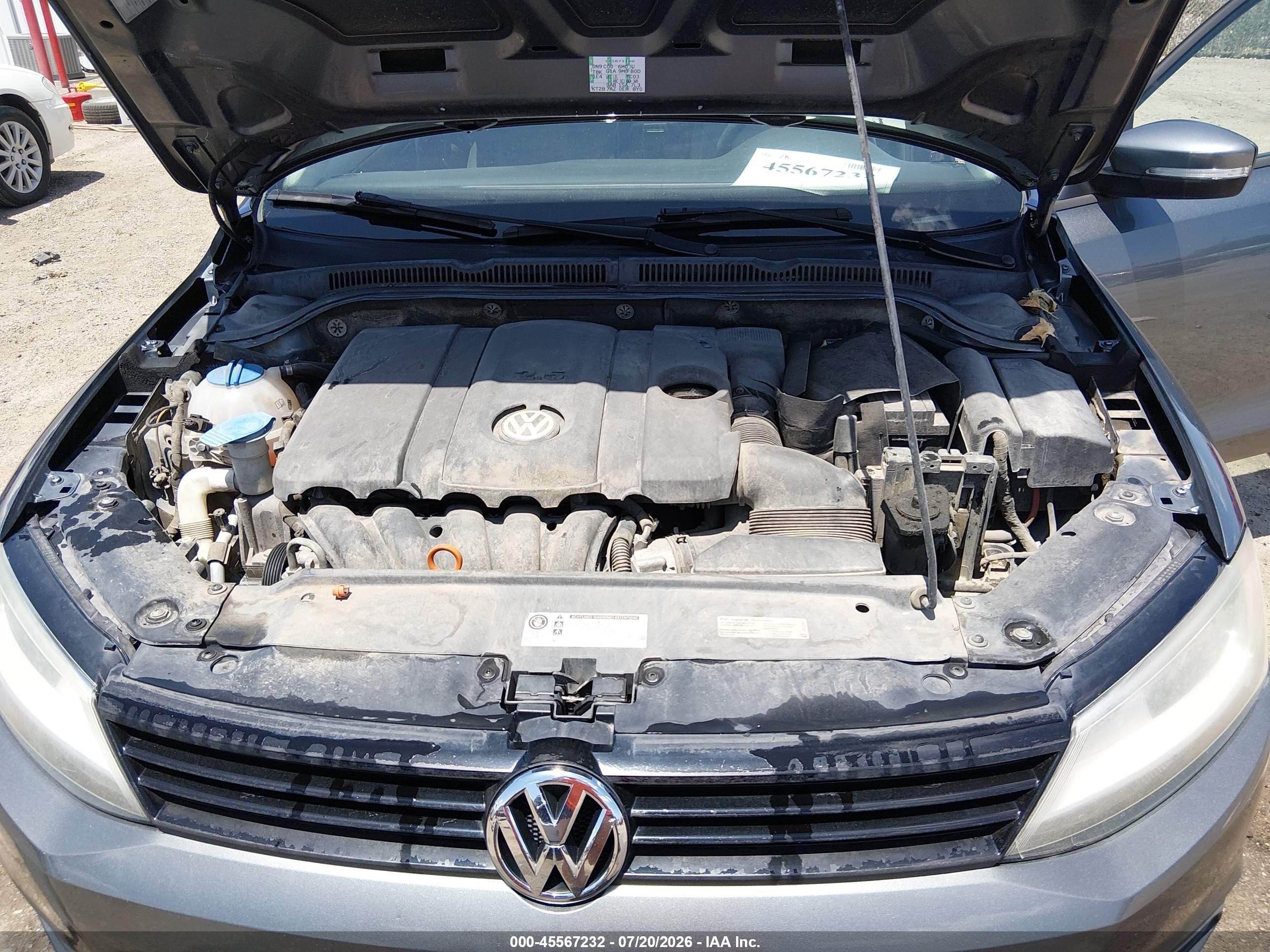 2012 Volkswagen Jetta 2.5l Se Серый vin: 3VWDX7AJ5CM121179