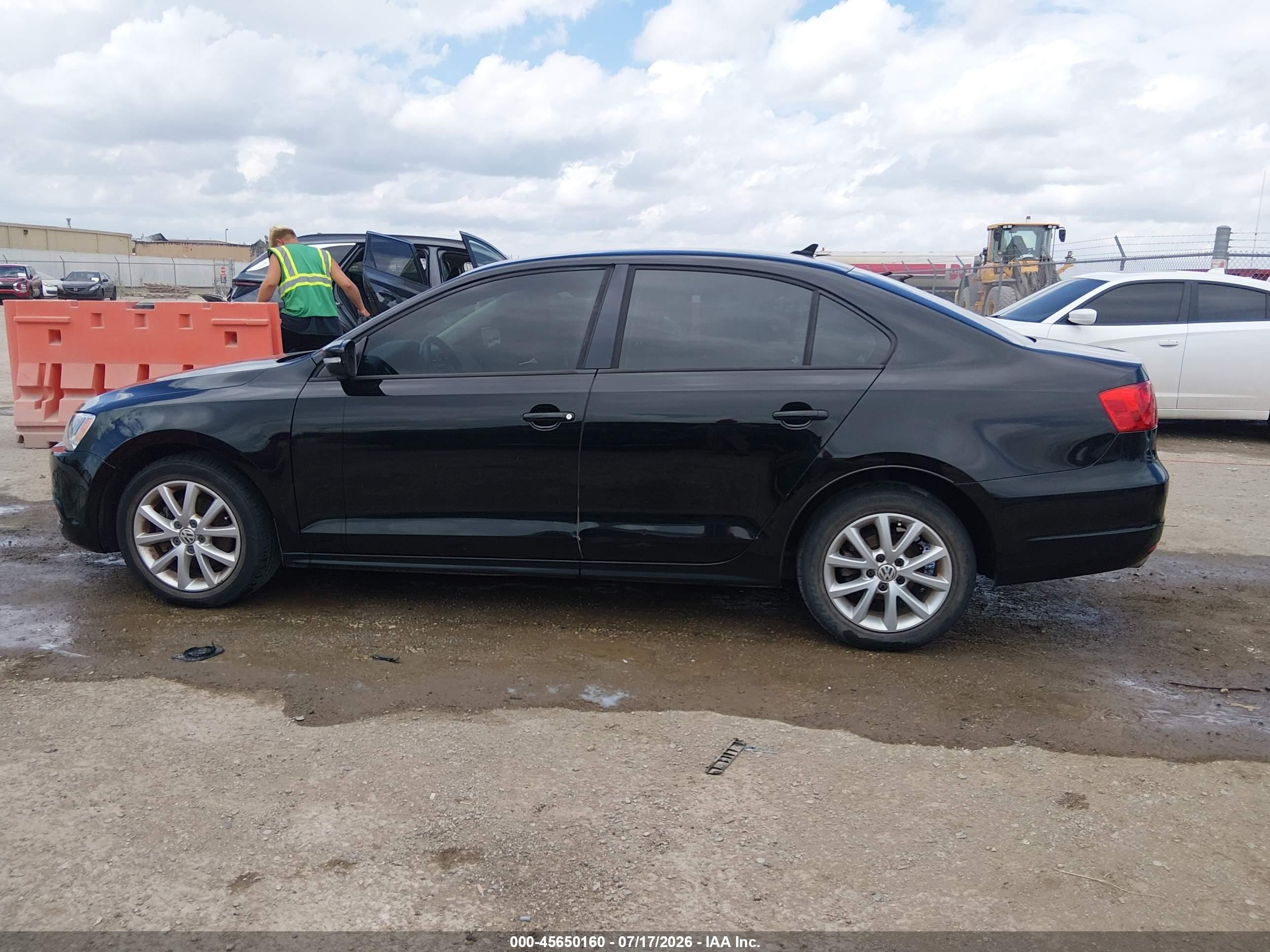 2012 Volkswagen Jetta 2.5l Se Черный vin: 3VWDX7AJ5CM125121