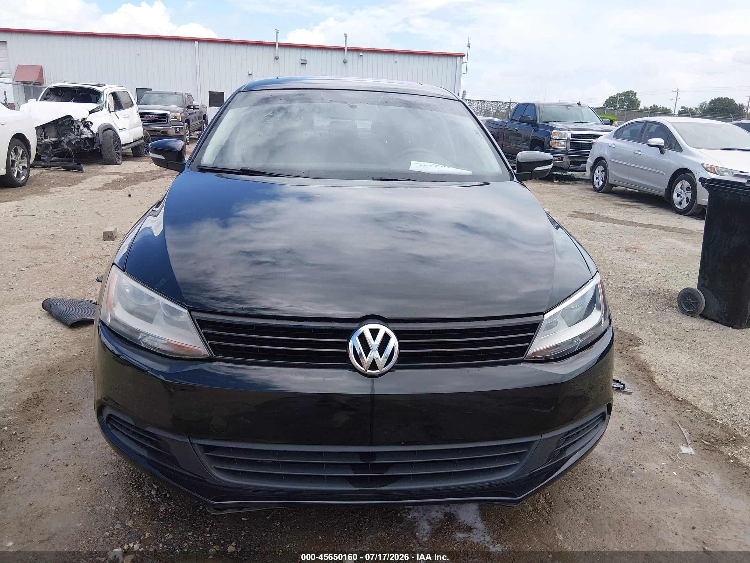 2012 Volkswagen Jetta 2.5l Se Черный vin: 3VWDX7AJ5CM125121