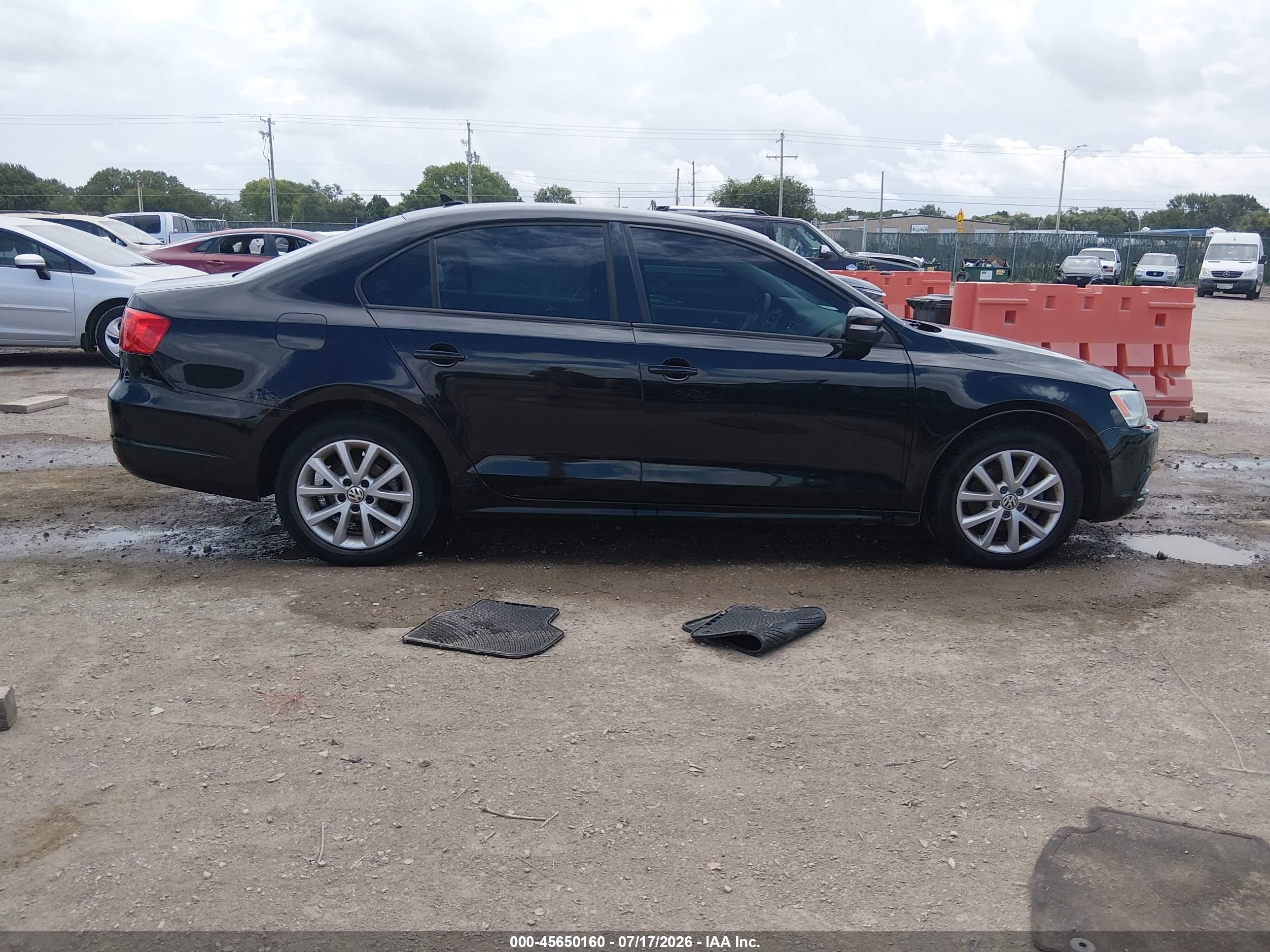 2012 Volkswagen Jetta 2.5l Se Черный vin: 3VWDX7AJ5CM125121