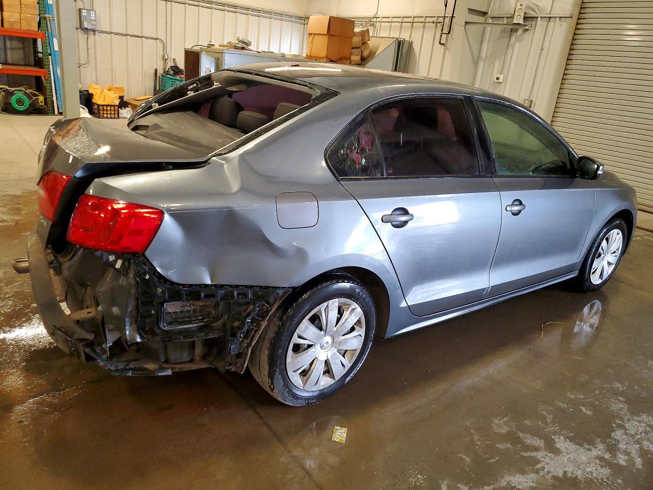 2012 Volkswagen Jetta Se Gray vin: 3VWDX7AJ5CM301200
