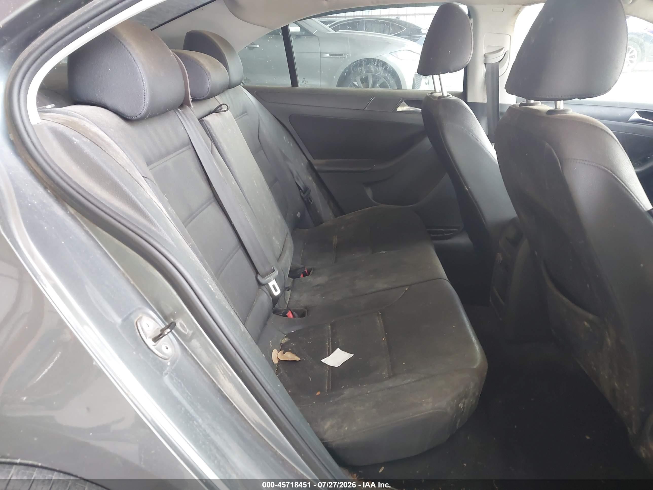 2012 Volkswagen Jetta 2.5l Se Gray vin: 3VWDX7AJ5CM341213