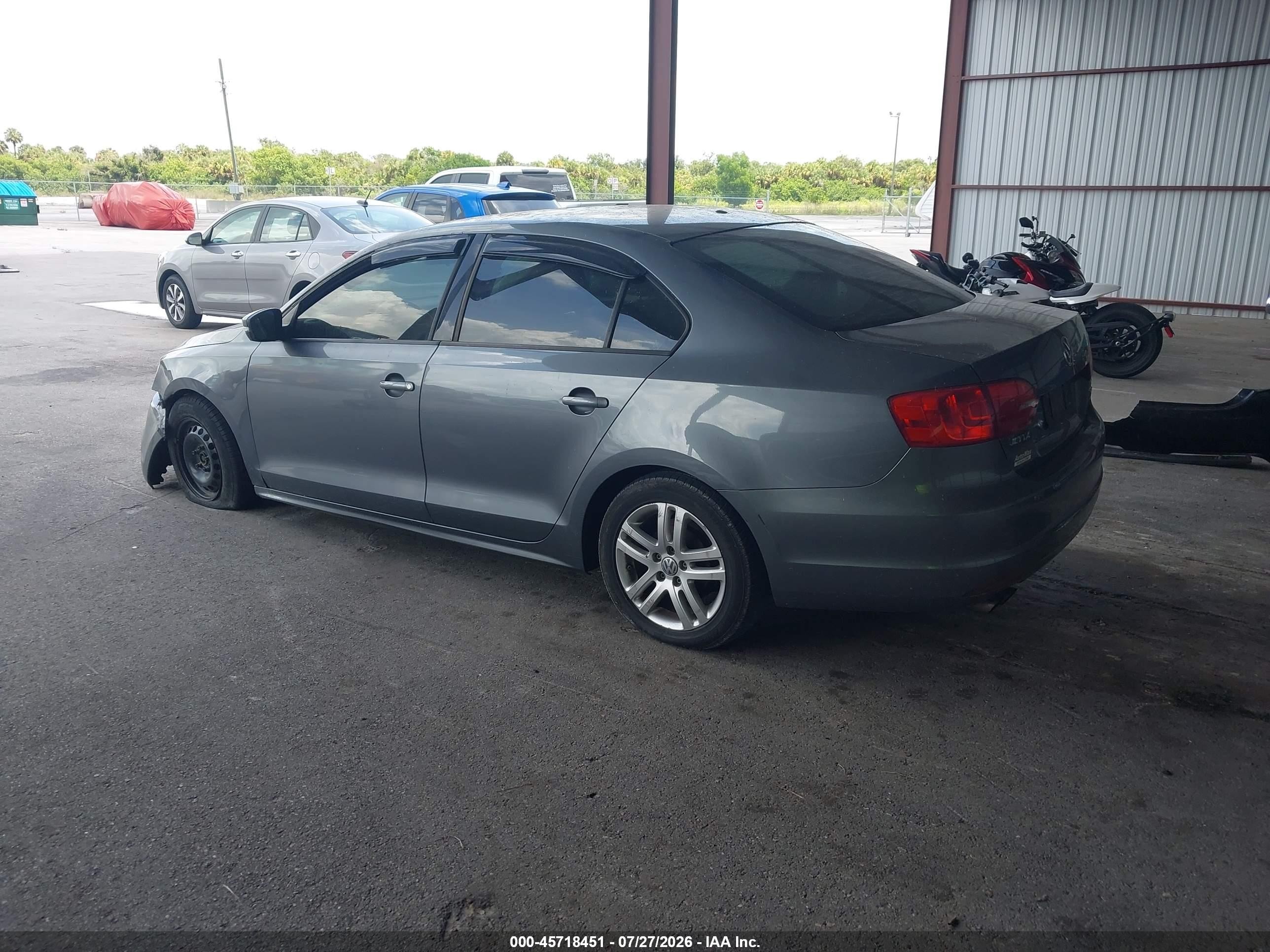 2012 Volkswagen Jetta 2.5l Se Gray vin: 3VWDX7AJ5CM341213