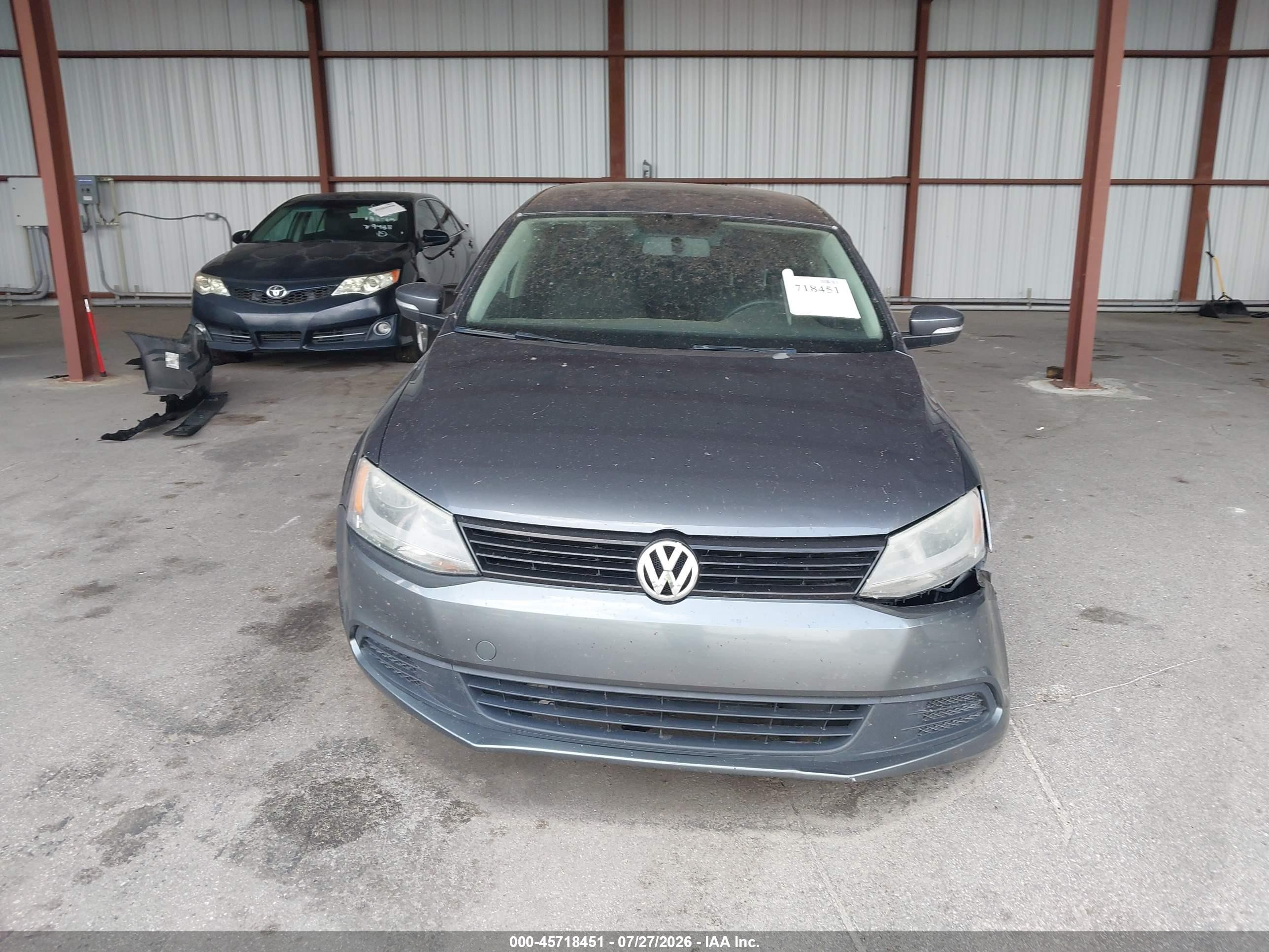2012 Volkswagen Jetta 2.5l Se Gray vin: 3VWDX7AJ5CM341213