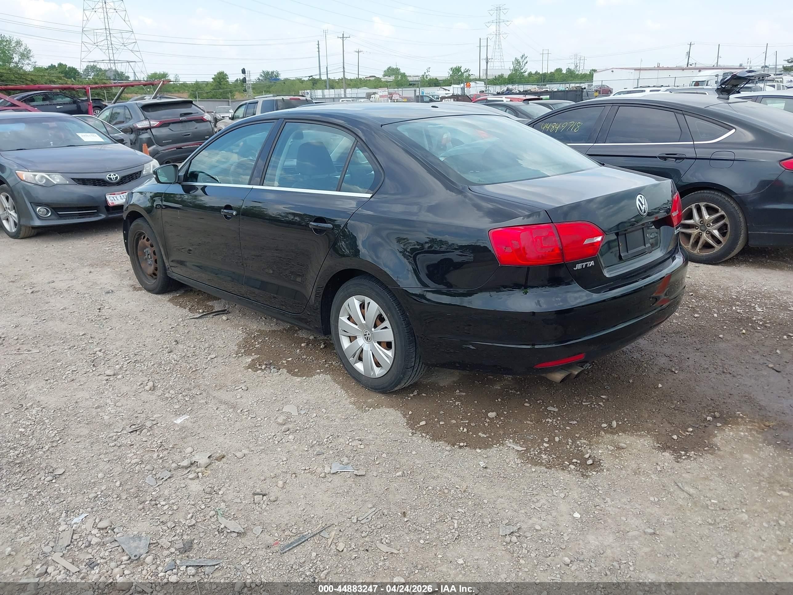 2013 Volkswagen Jetta 2.5l Se Black vin: 3VWDX7AJ5DM255918