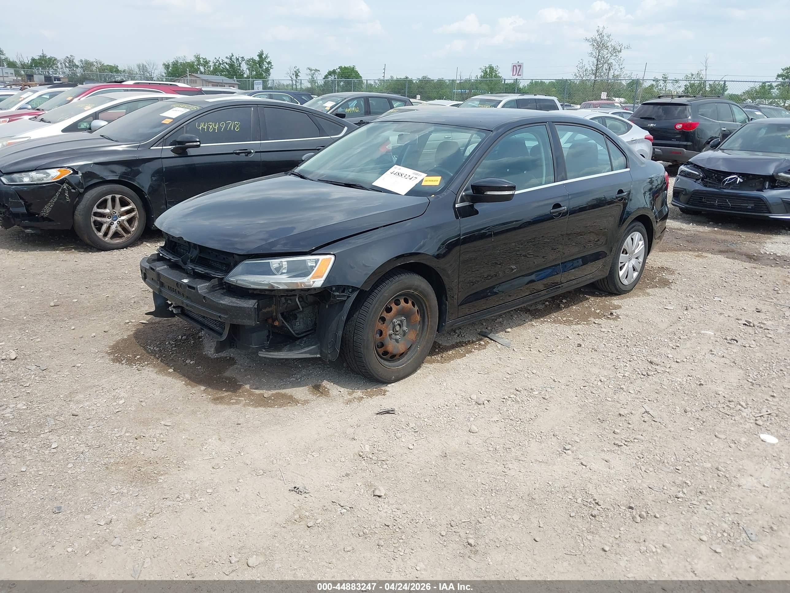 2013 Volkswagen Jetta 2.5l Se Black vin: 3VWDX7AJ5DM255918