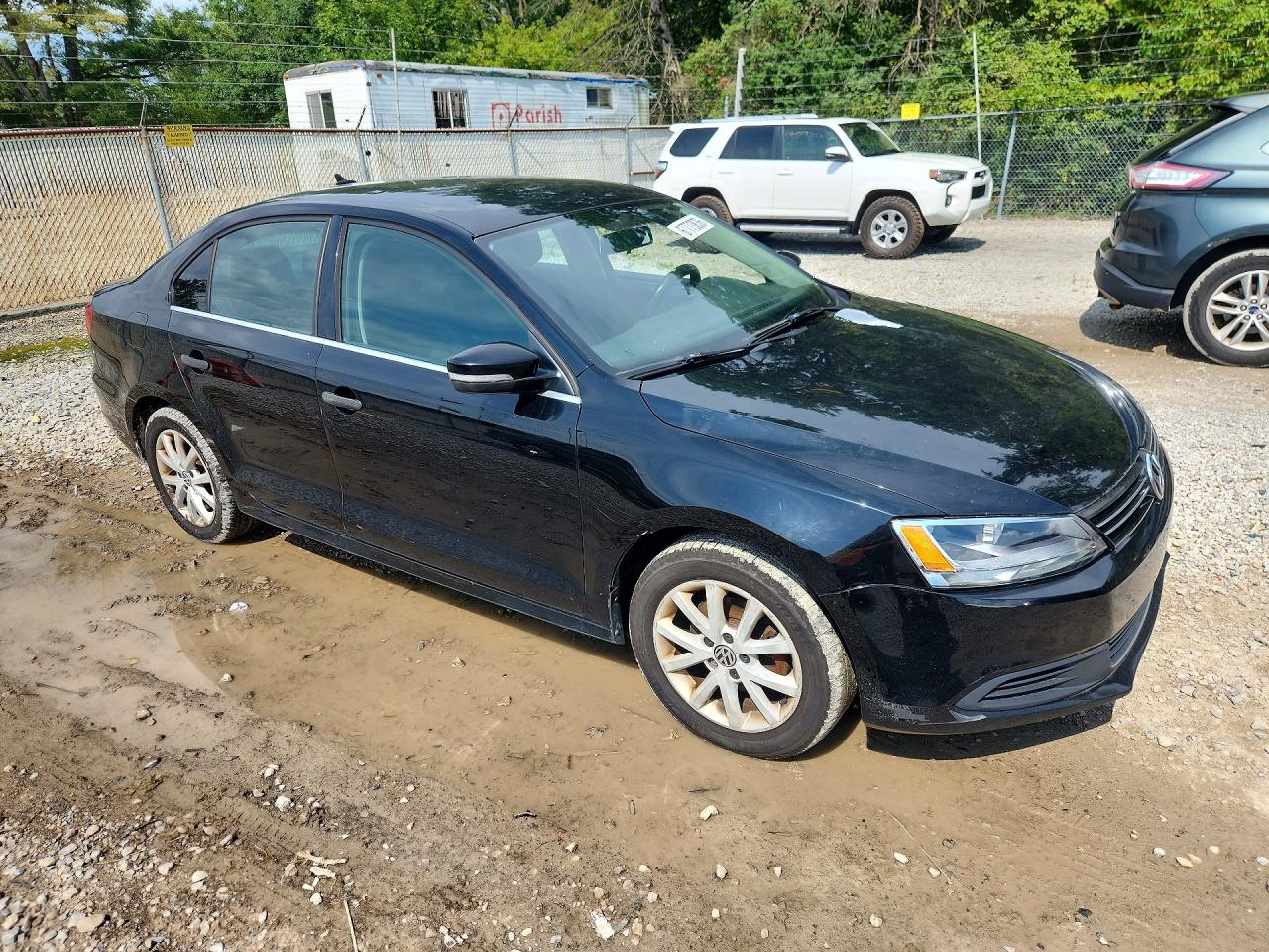 2013 Volkswagen Jetta Se Black vin: 3VWDX7AJ5DM355386