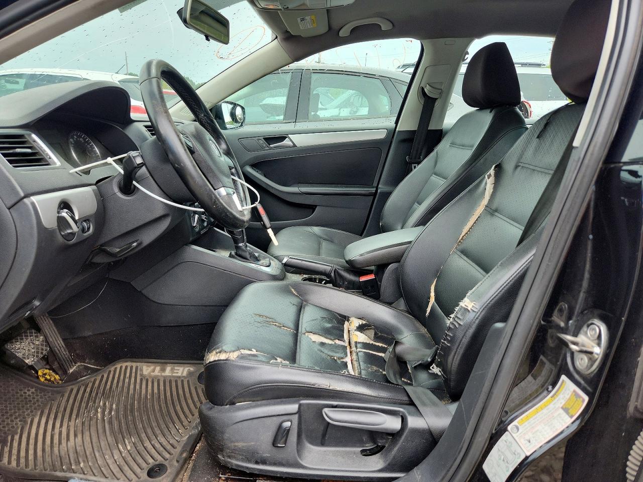 2013 Volkswagen Jetta Se Black vin: 3VWDX7AJ5DM355386